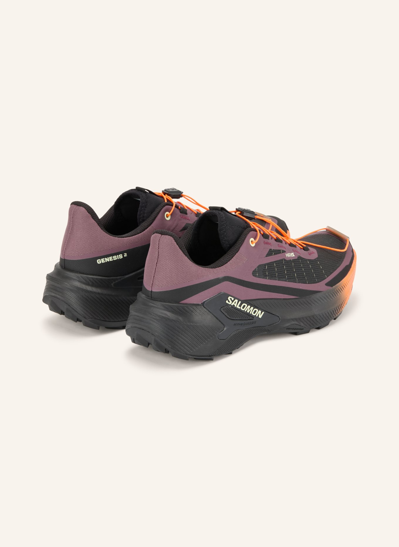 SALOMON Trailrunning-Schuhe GENESIS 2: DUNKELLILA / SCHWARZ