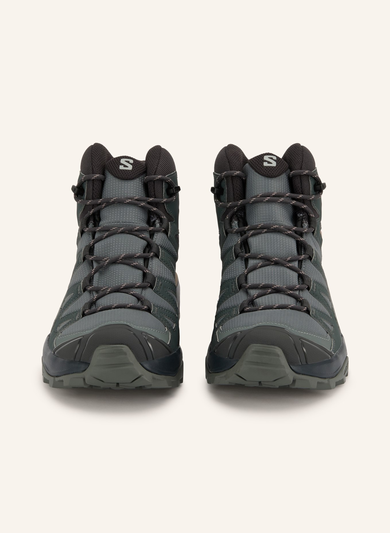 SALOMON Wanderschuhe X ULTRA 360 MID GTX: DUNKELGRAU / ALTROSA / GRAU