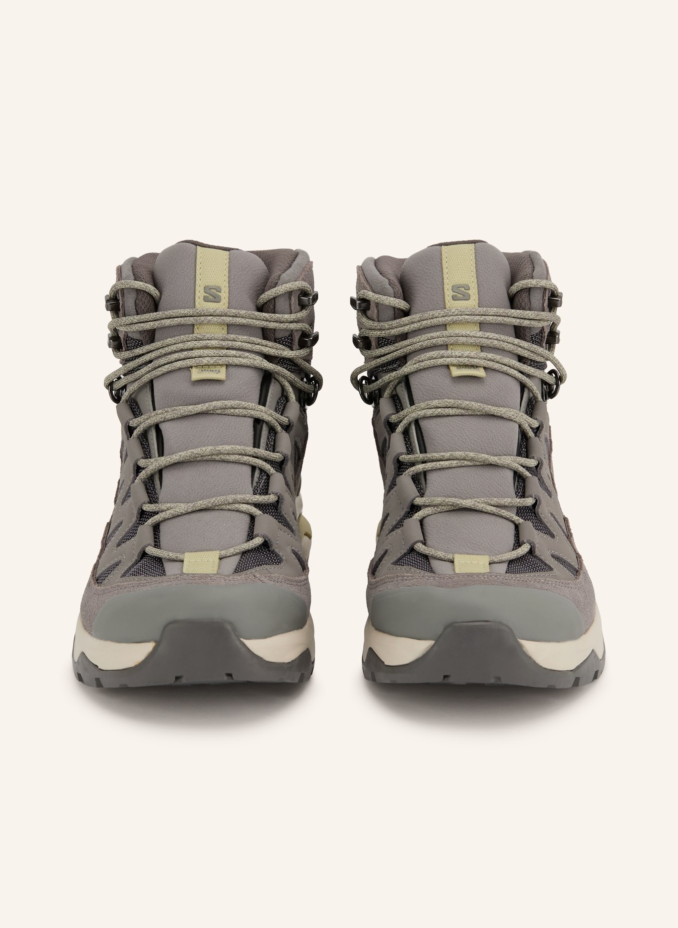 SALOMON Wanderschuhe QUEST ECHO GTX: GRAU / HELLGRAU / HELLGELB