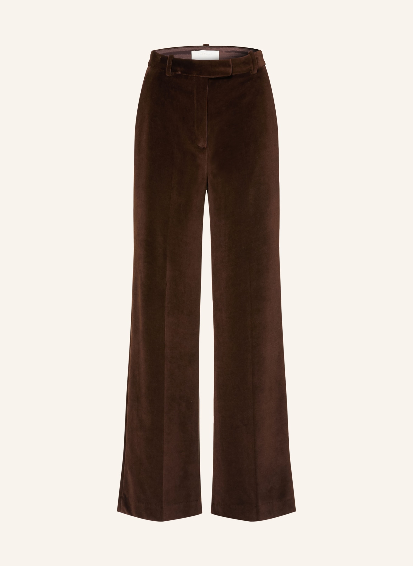 CIRCOLO 1901 Velvet wide-leg trousers: DARK BROWN