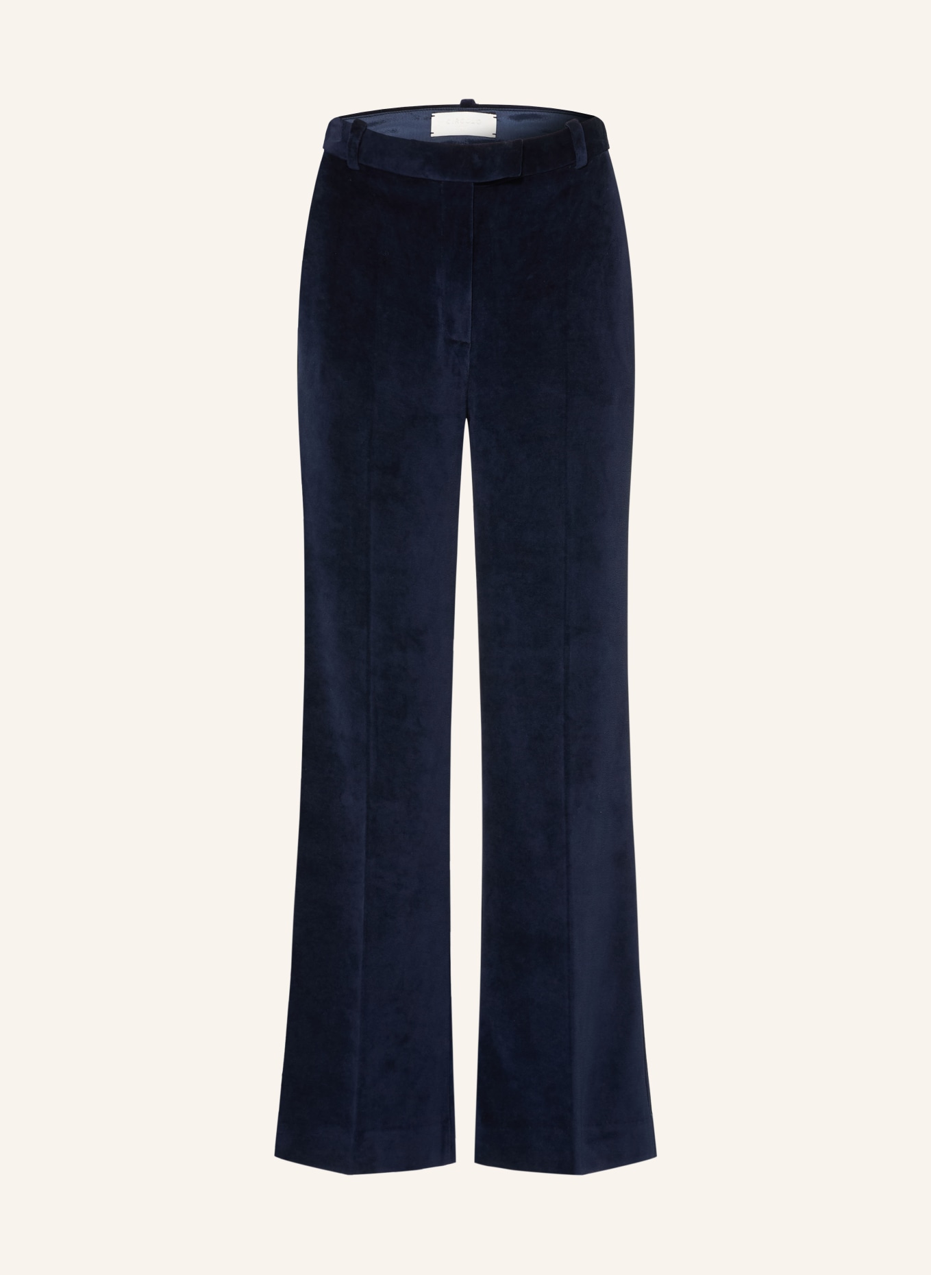CIRCOLO 1901 Velvet wide-leg trousers: DARK BLUE