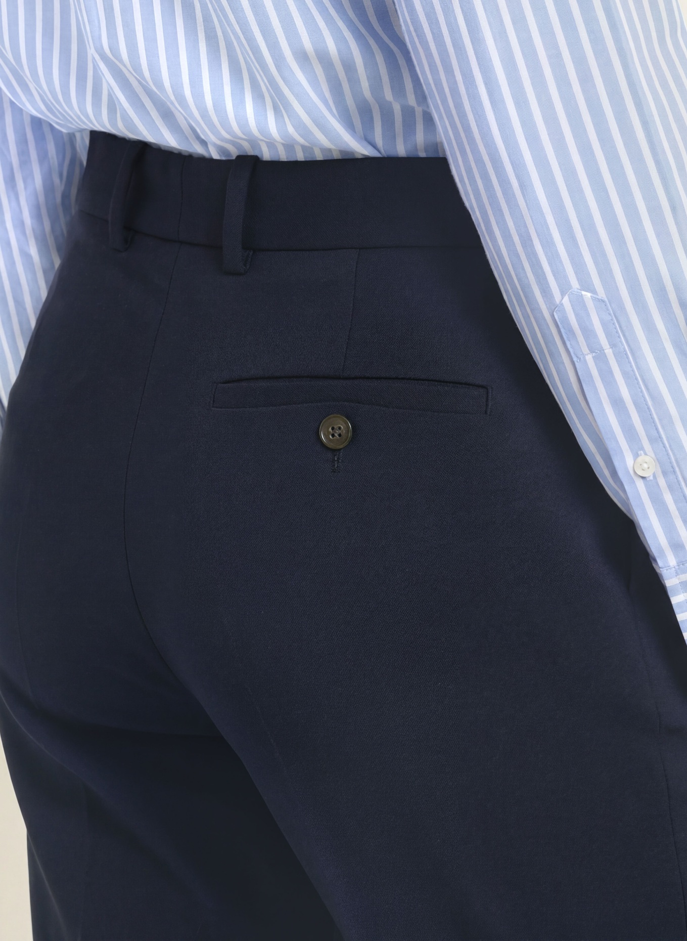 CIRCOLO 1901 7/8-length trousers made from jersey: DARK BLUE