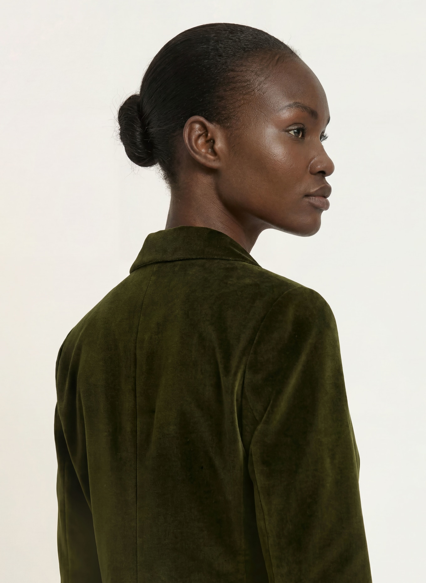CIRCOLO 1901 Velvet Blazer: DARK GREEN