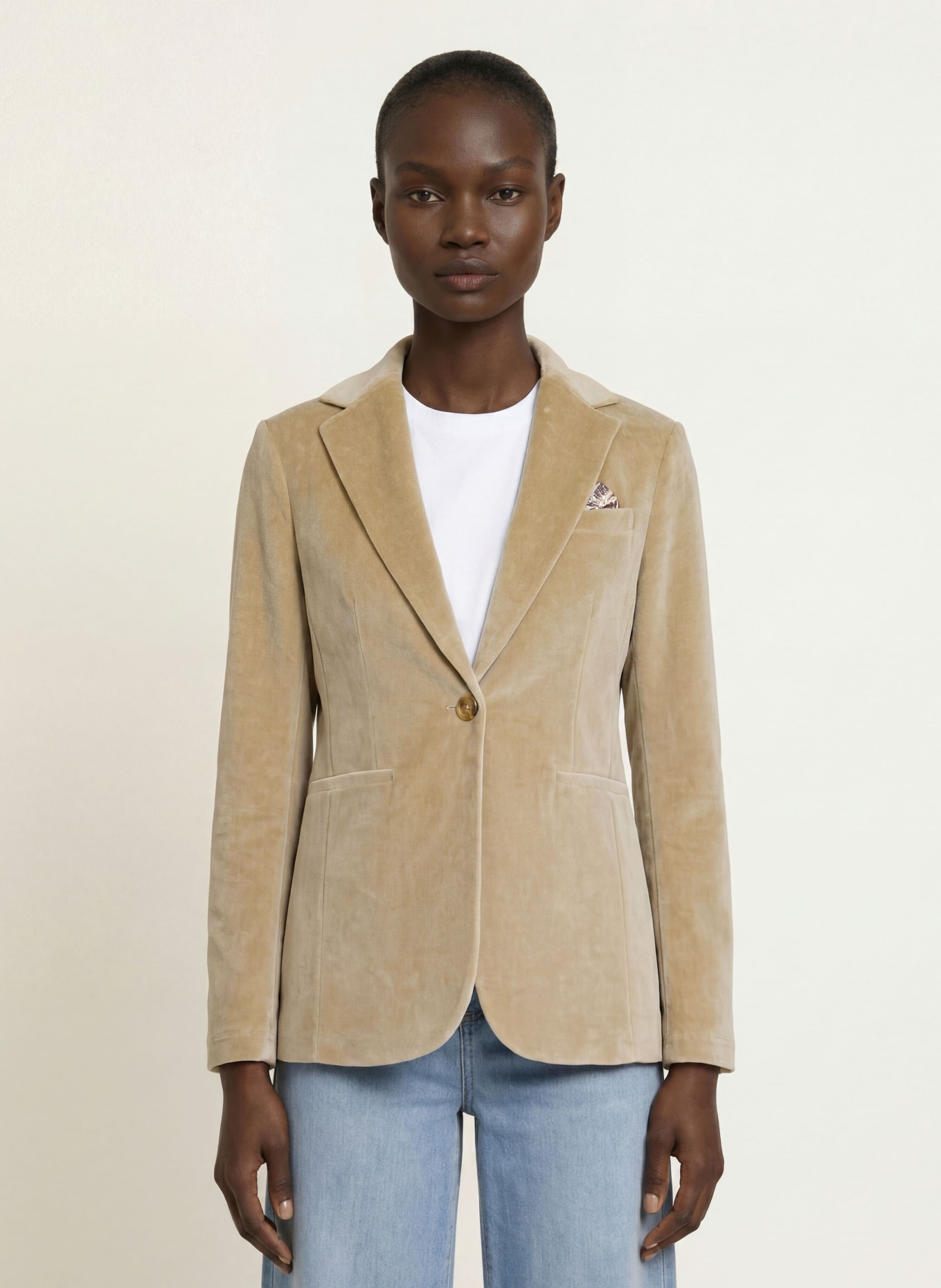 CIRCOLO 1901 Velvet Blazer: LIGHT GREEN