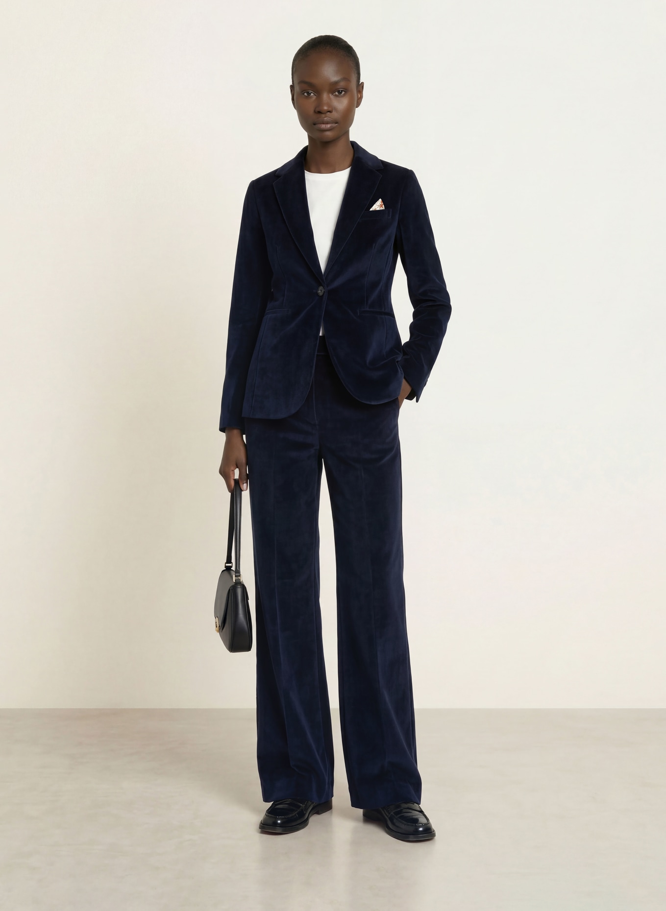 CIRCOLO 1901 Velvet Blazer: DARK BLUE