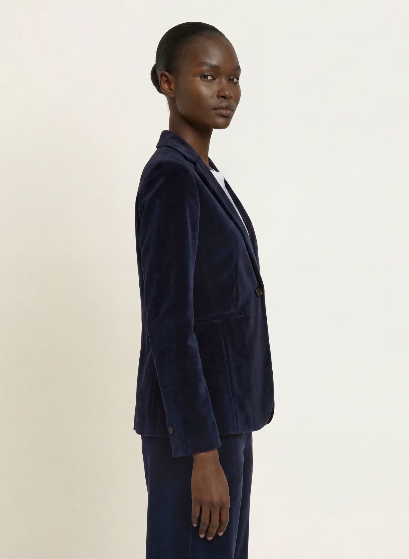 CIRCOLO 1901 Velvet Blazer: DARK BLUE
