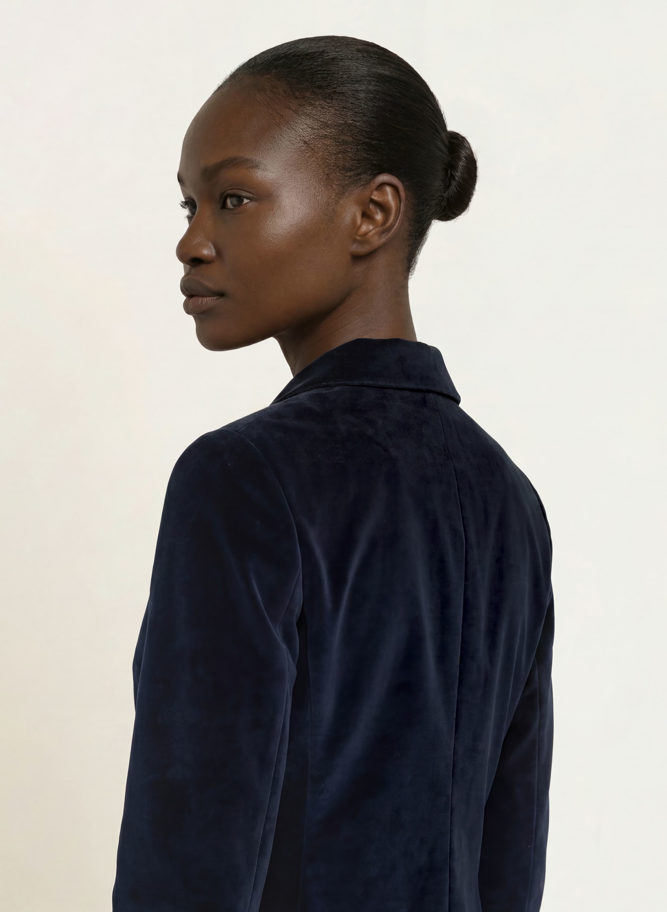 CIRCOLO 1901 Velvet Blazer: DARK BLUE