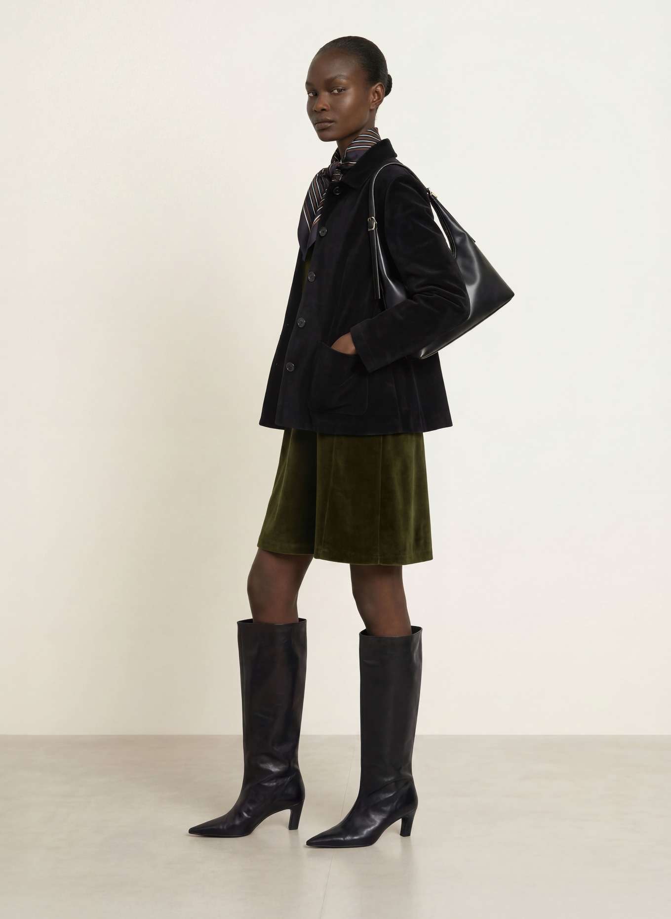 CIRCOLO 1901 Blazer en velours: NOIR