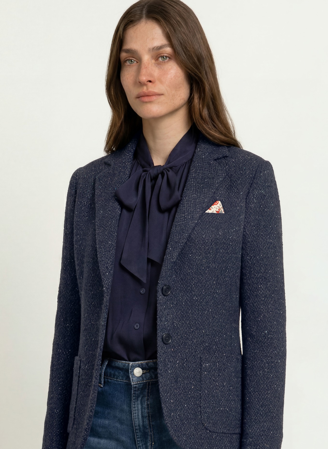CIRCOLO 1901 Blazer: BLUE / ORANGE / WHITE