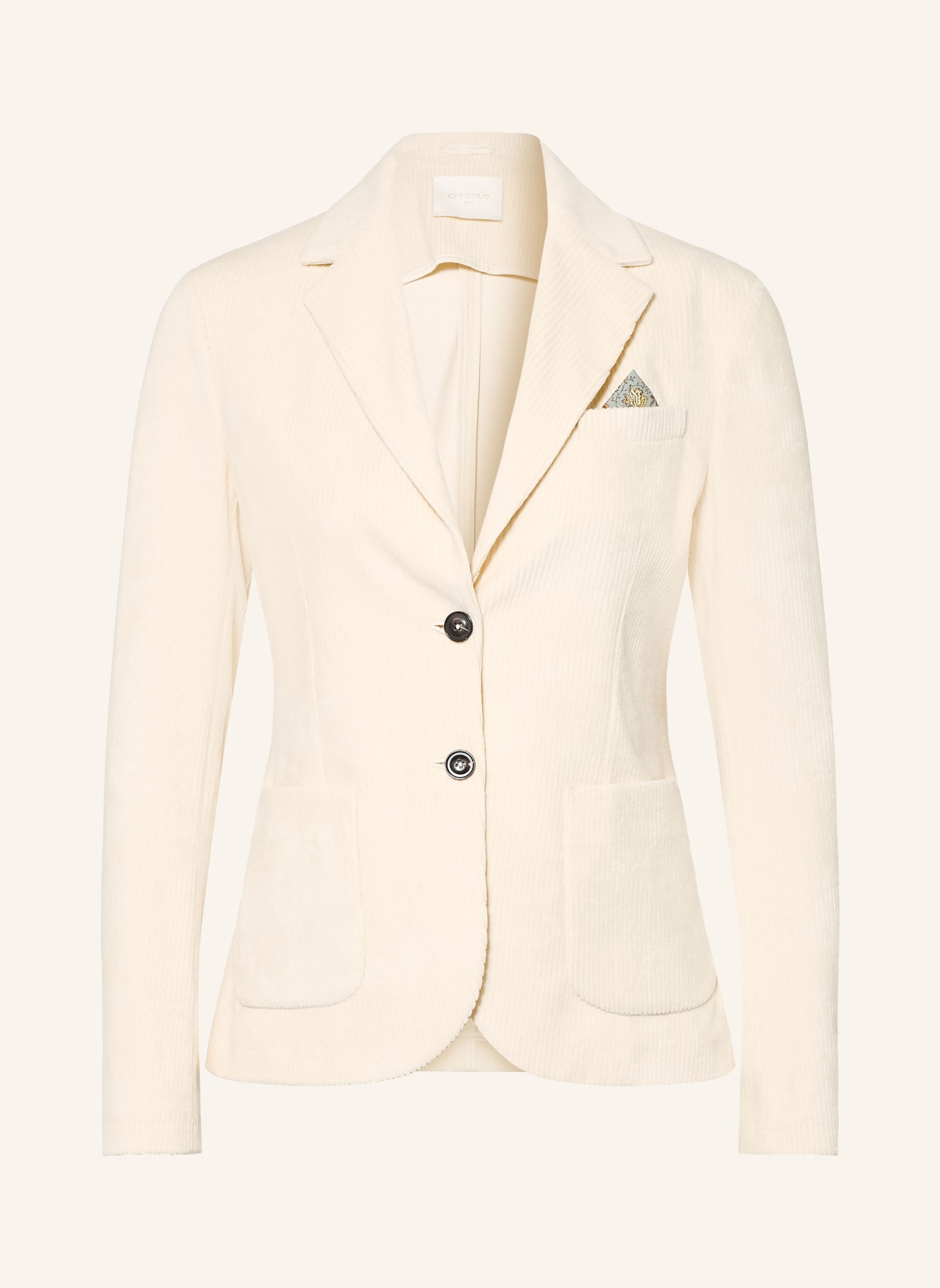 CIRCOLO 1901 Corduroy blazer: ECRU