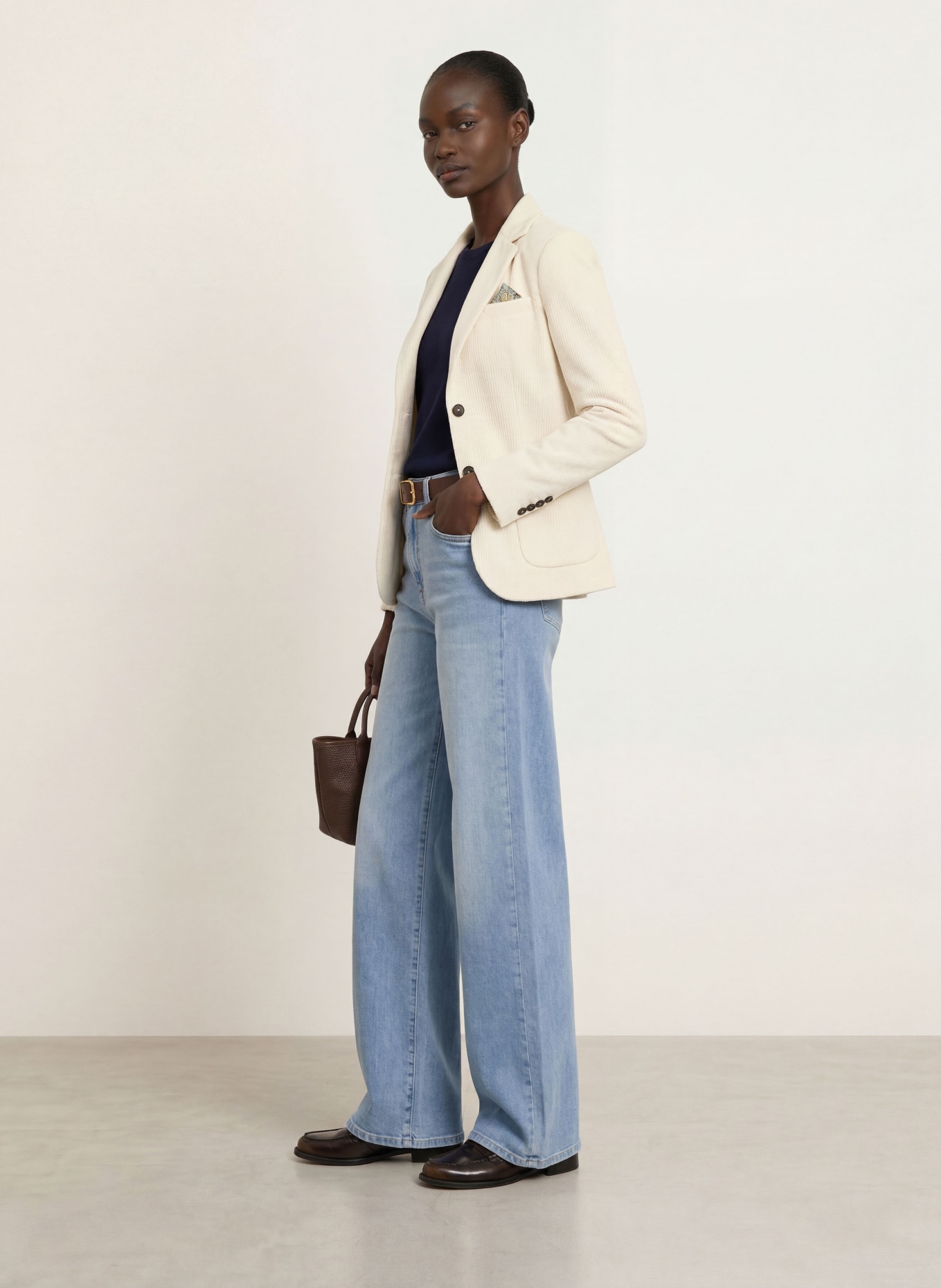 CIRCOLO 1901 Corduroy blazer: ECRU