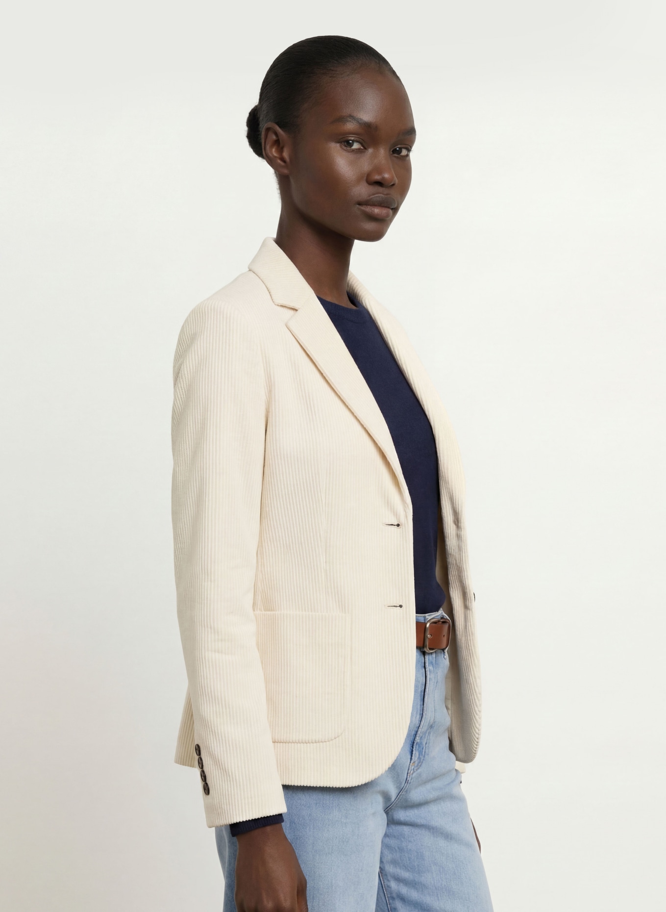 CIRCOLO 1901 Corduroy blazer: ECRU