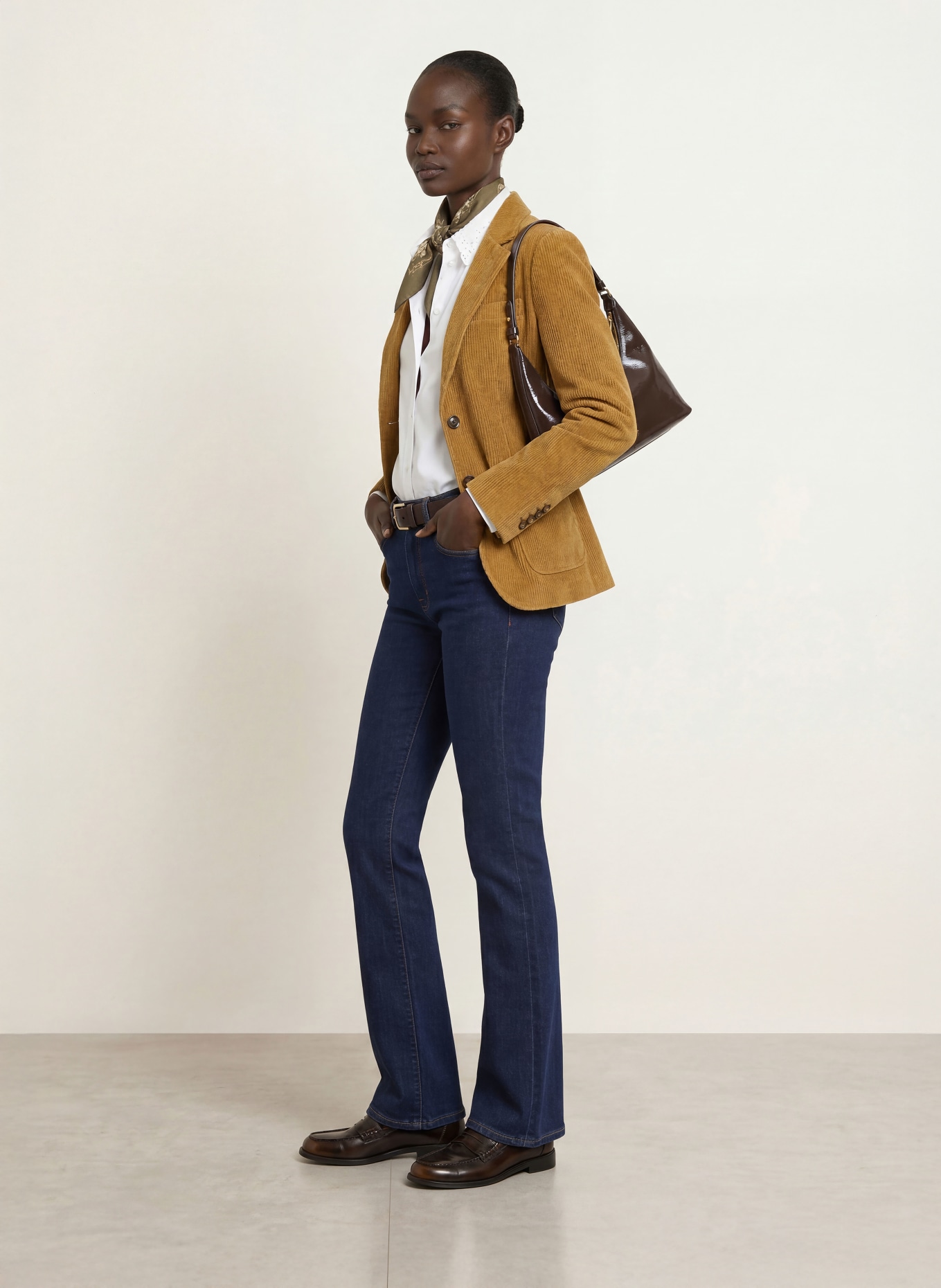 CIRCOLO 1901 Corduroy blazer: CAMEL