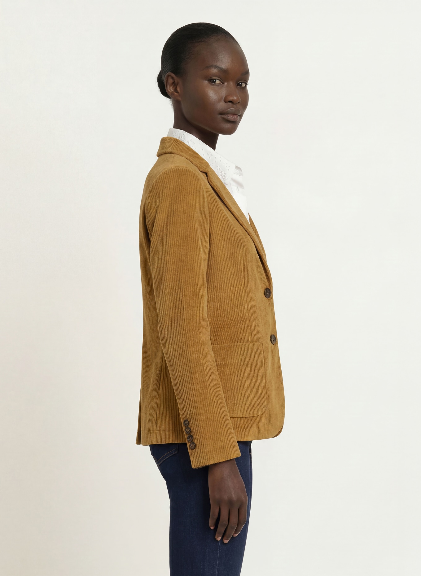 CIRCOLO 1901 Corduroy blazer: CAMEL