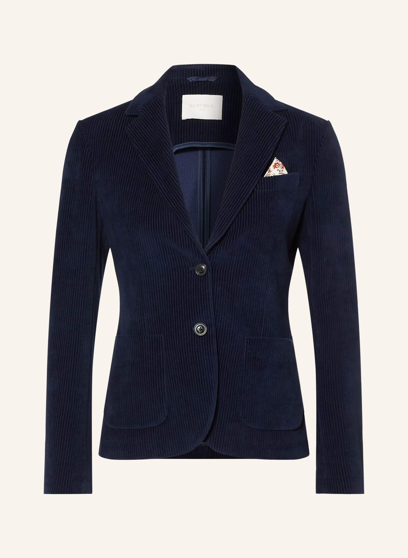 CIRCOLO 1901 Corduroy blazer: DARK BLUE