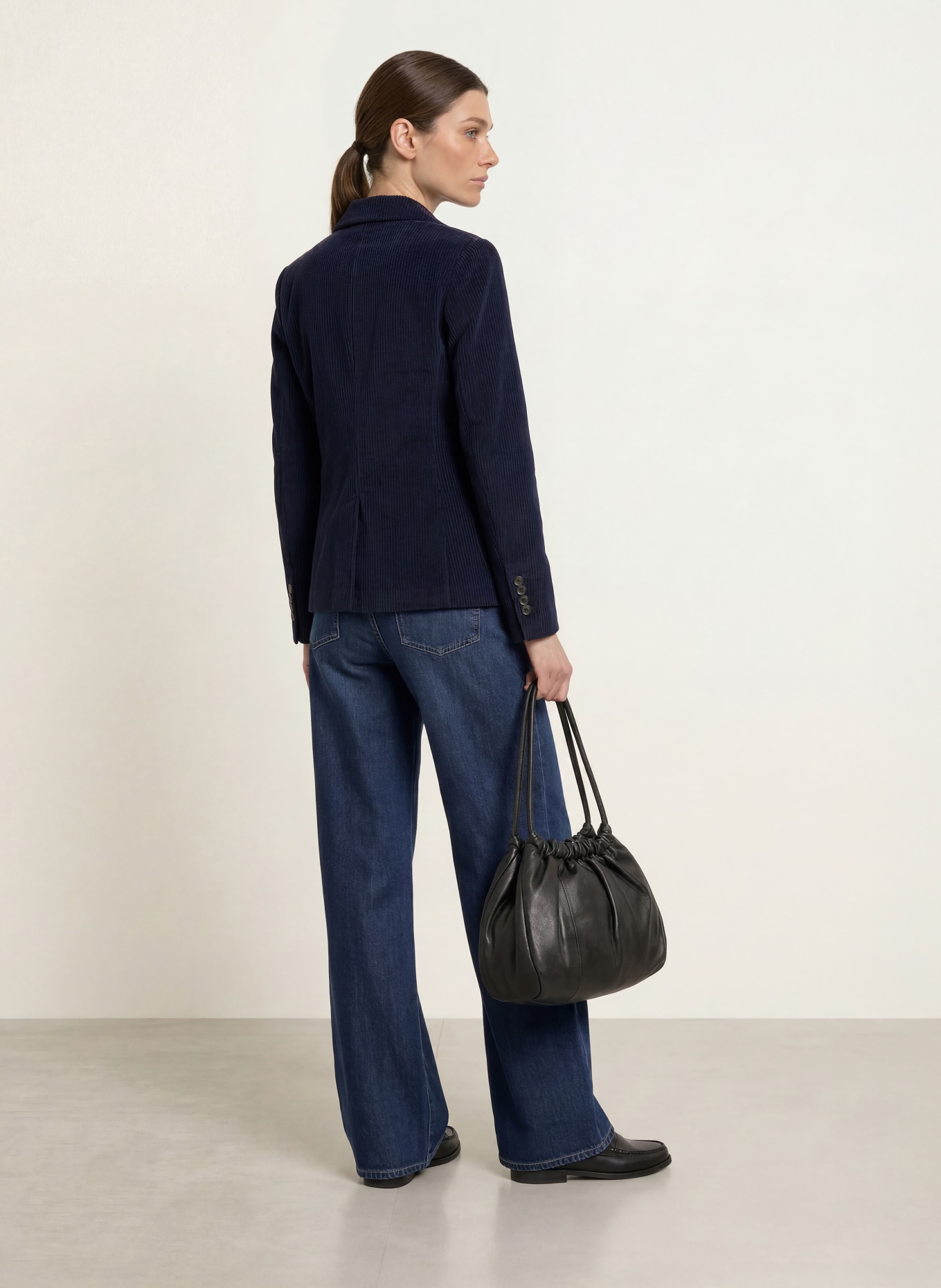 CIRCOLO 1901 Corduroy blazer: DARK BLUE