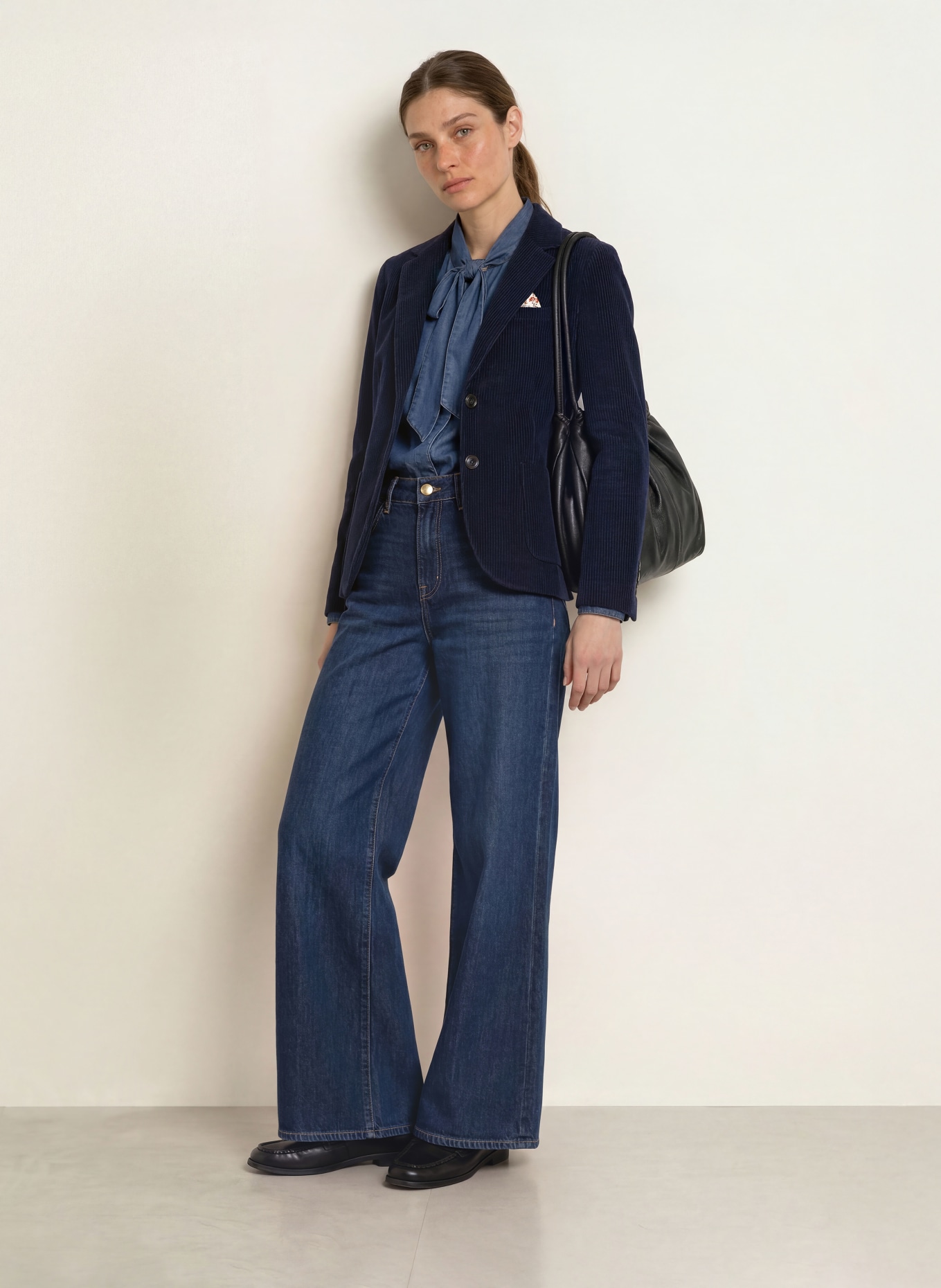 CIRCOLO 1901 Corduroy blazer: DARK BLUE