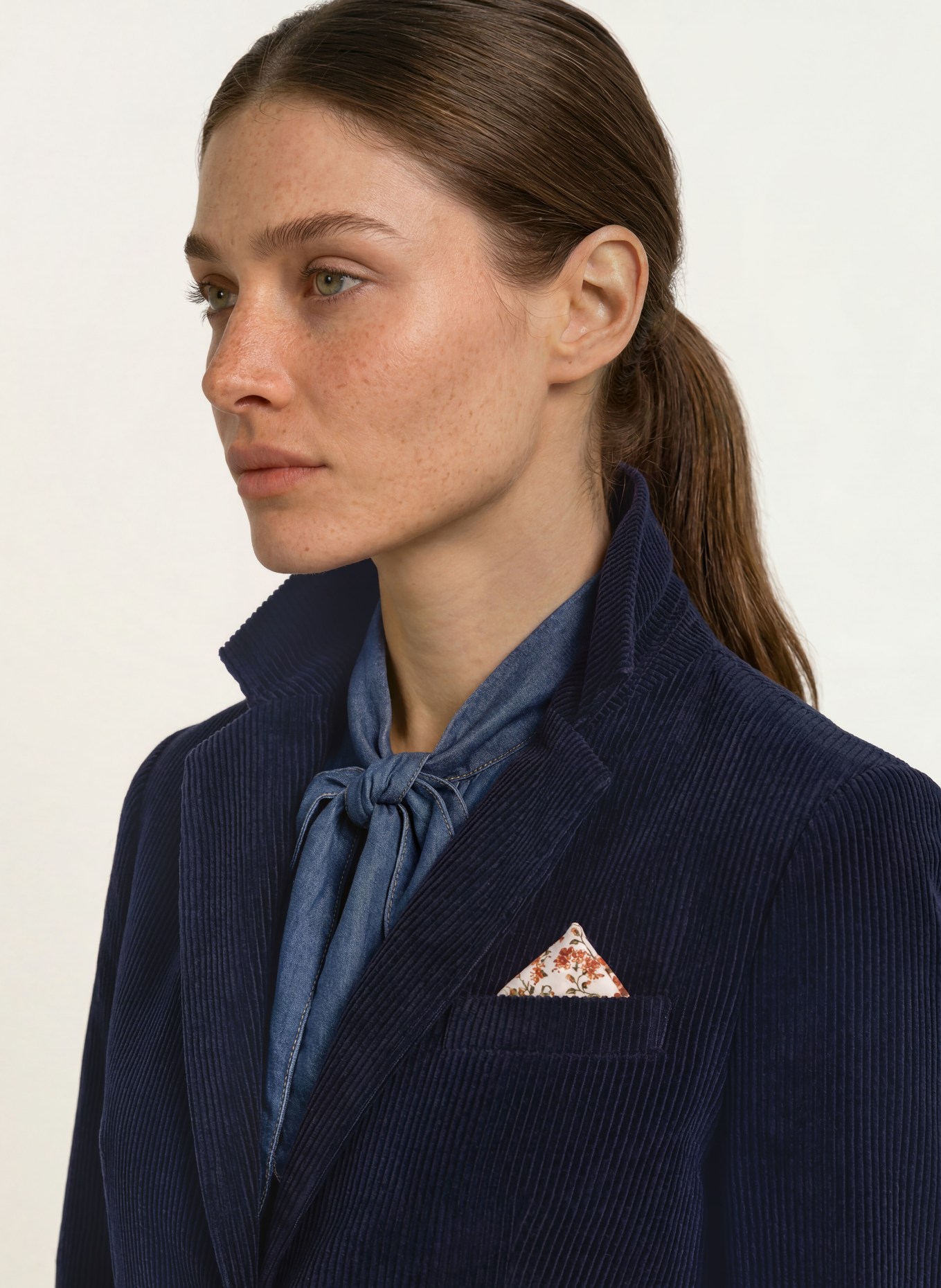 CIRCOLO 1901 Corduroy blazer: DARK BLUE
