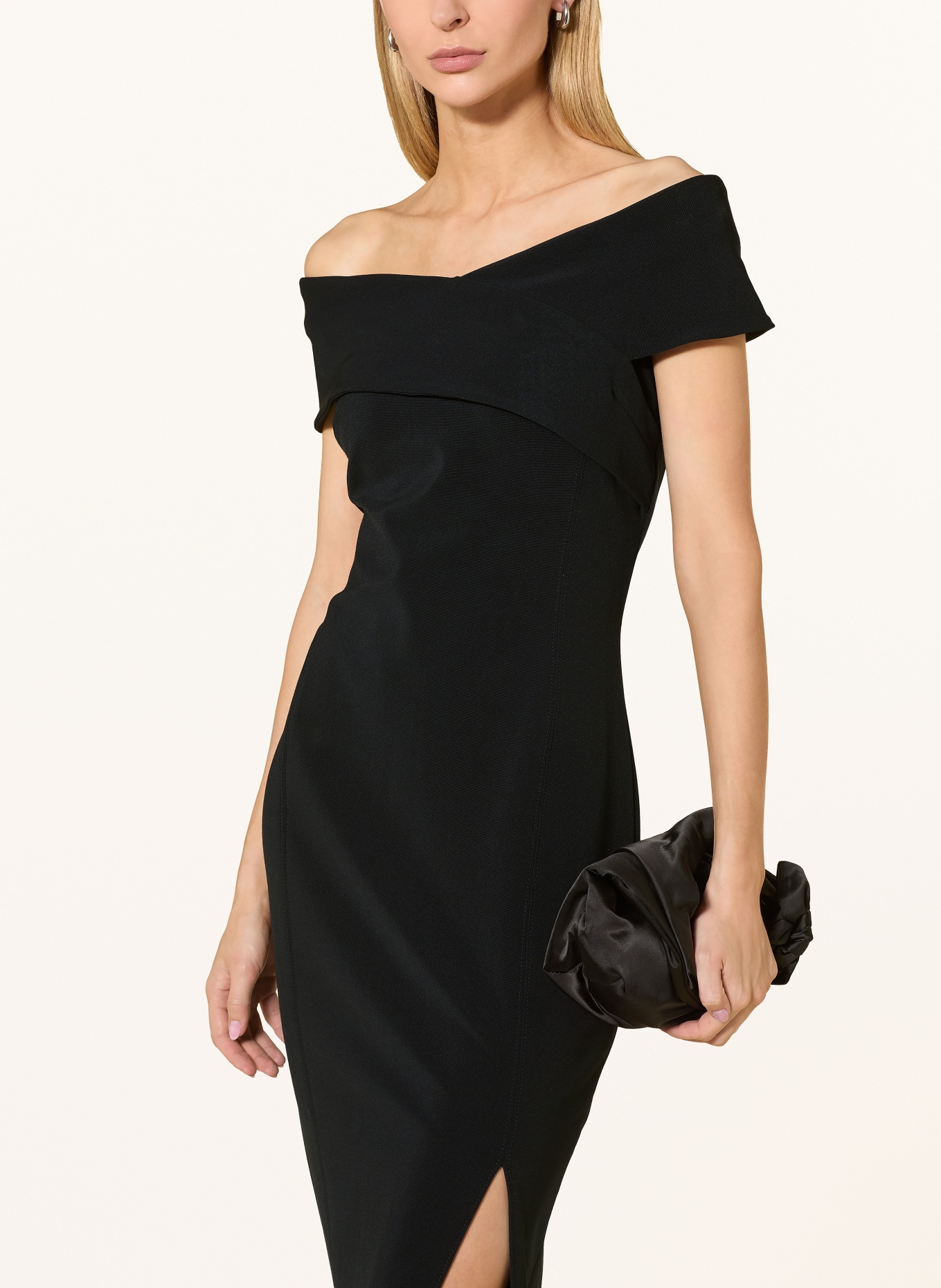 LAUREN RALPH LAUREN Abendkleid: SCHWARZ