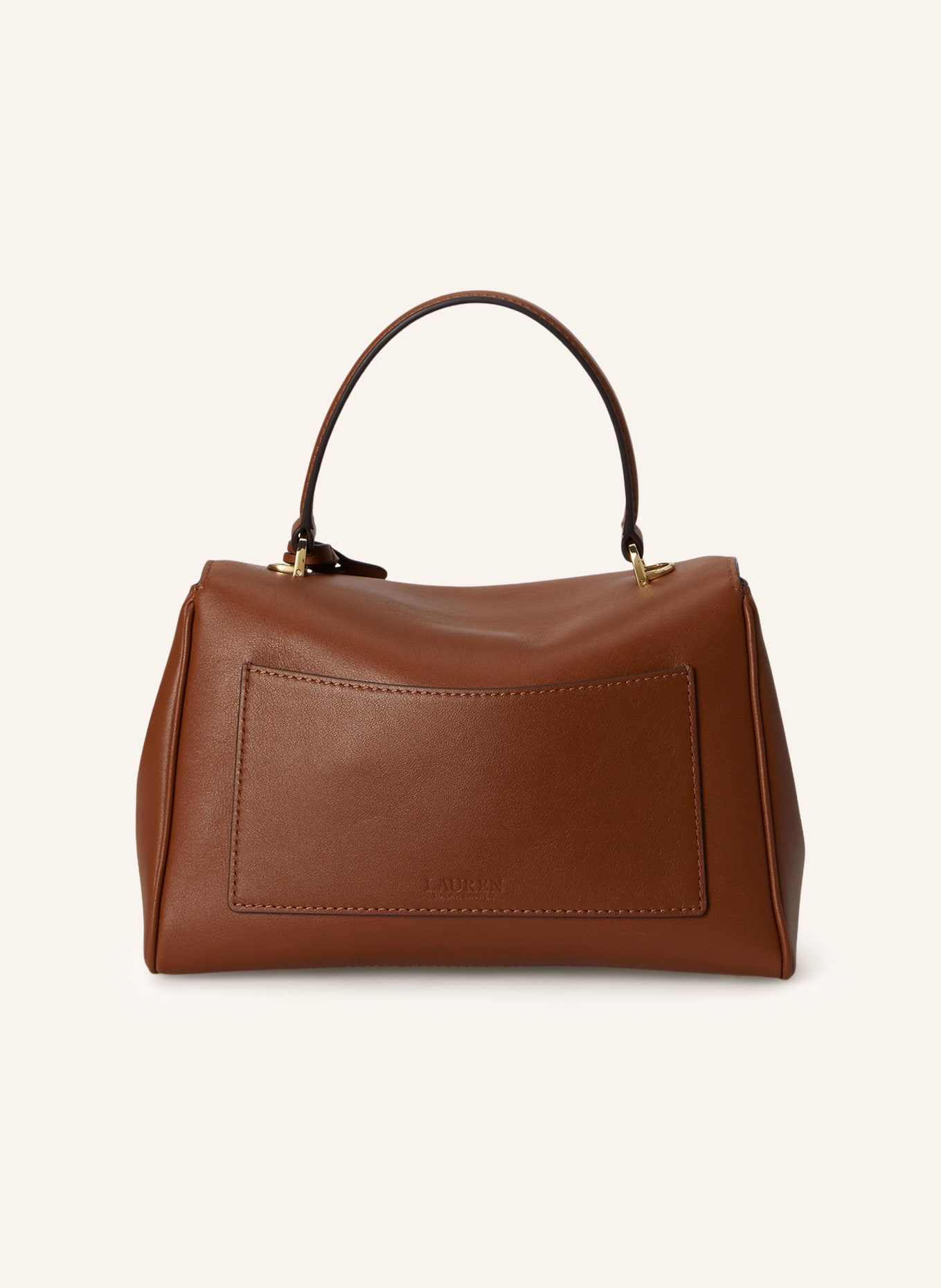 LAUREN RALPH LAUREN Umhängetasche FARRAH SMALL: BRAUN / GOLD
