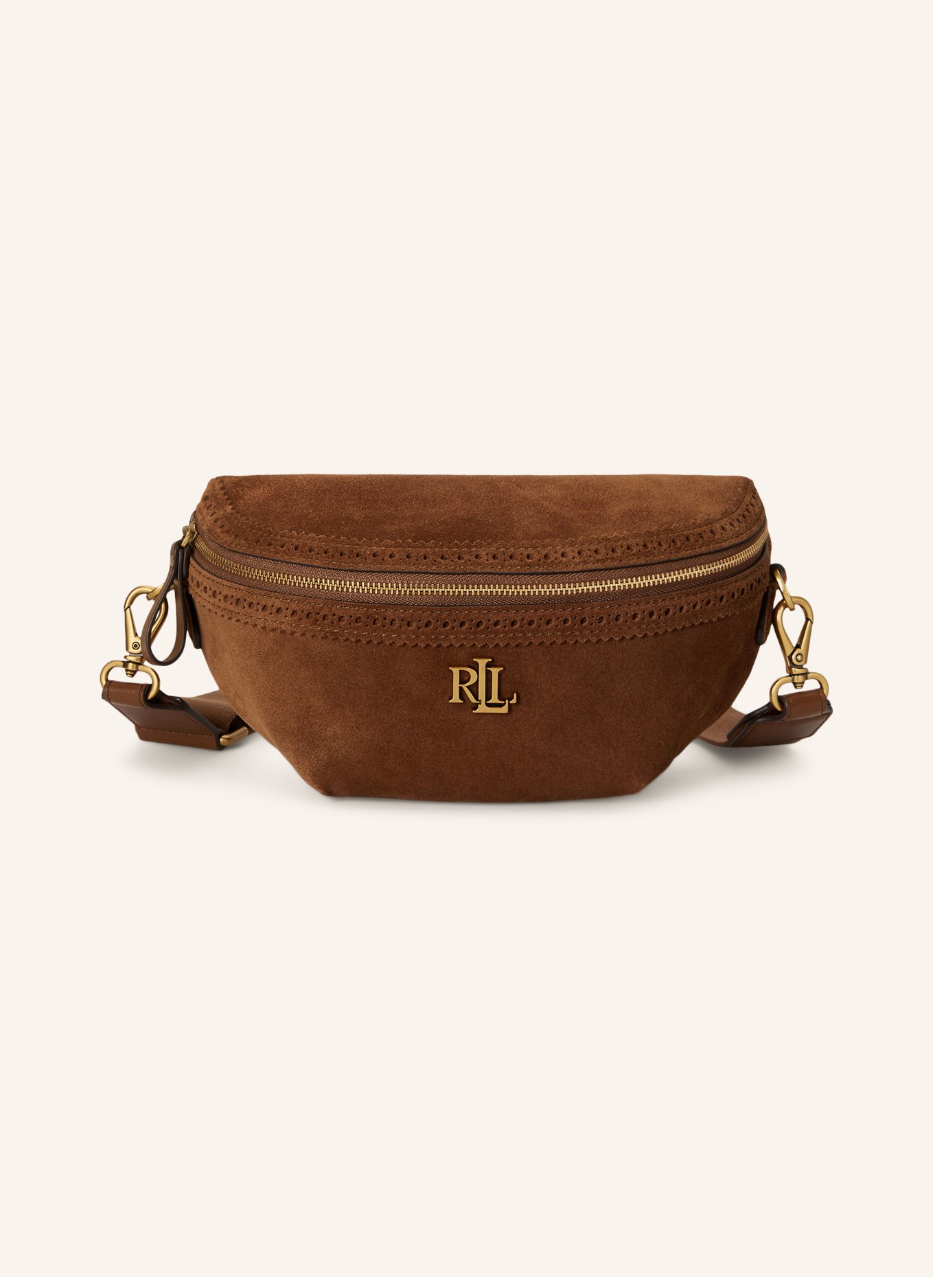 LAUREN RALPH LAUREN MARCY Belt bag: BROWN / GOLD