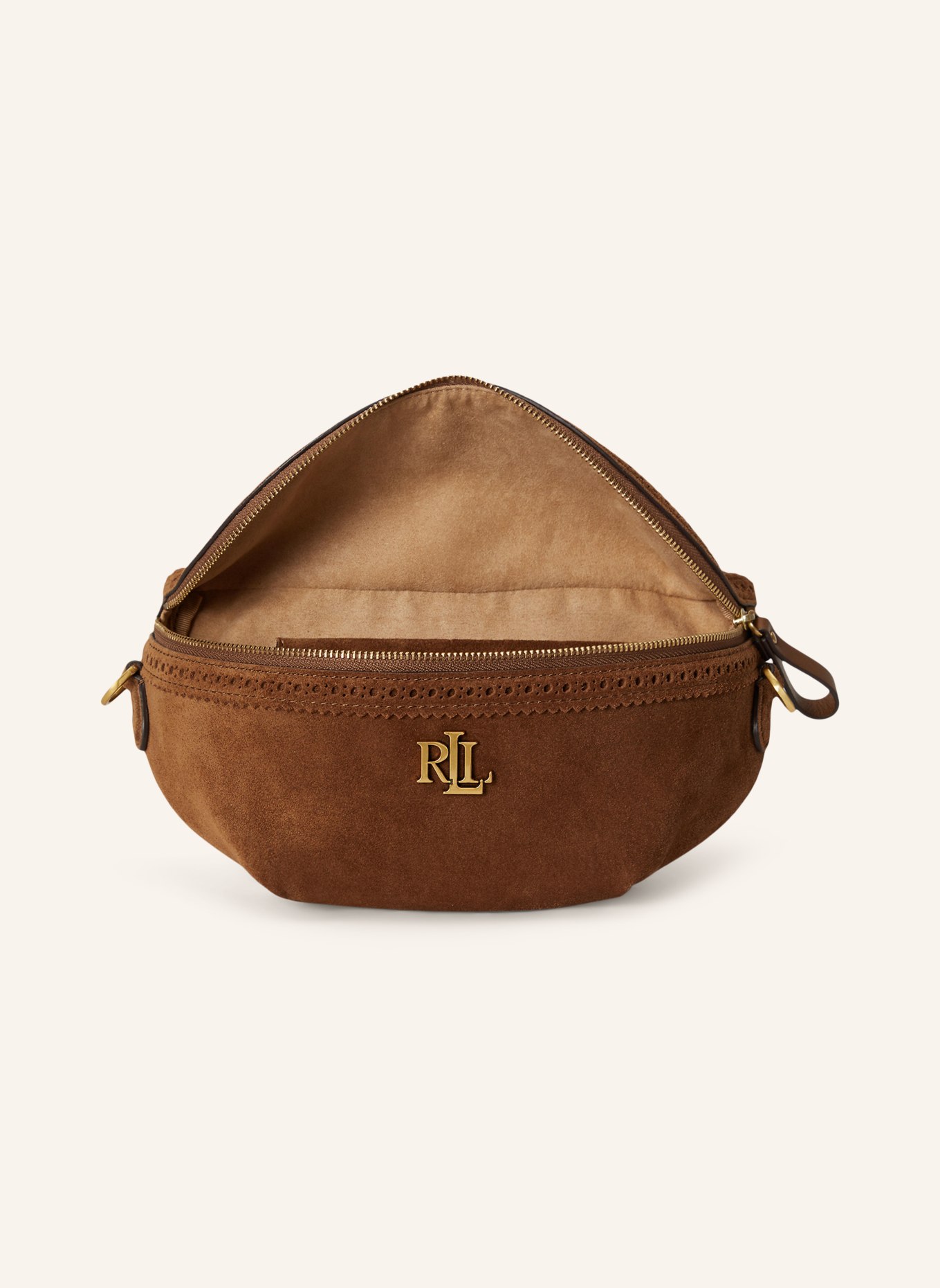 LAUREN RALPH LAUREN MARCY Belt bag: BROWN / GOLD