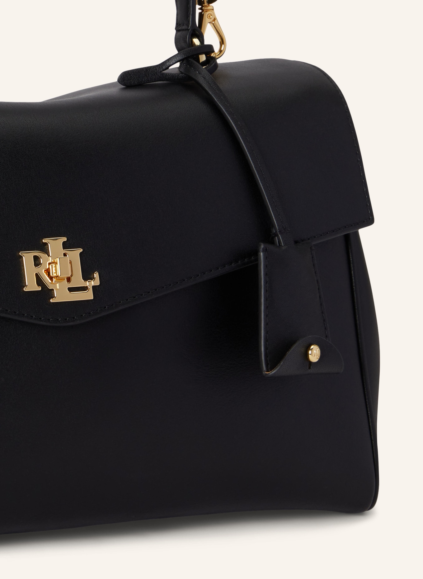 LAUREN RALPH LAUREN Kabelka přes rameno FARRAH MEDIUM: ČERNÁ