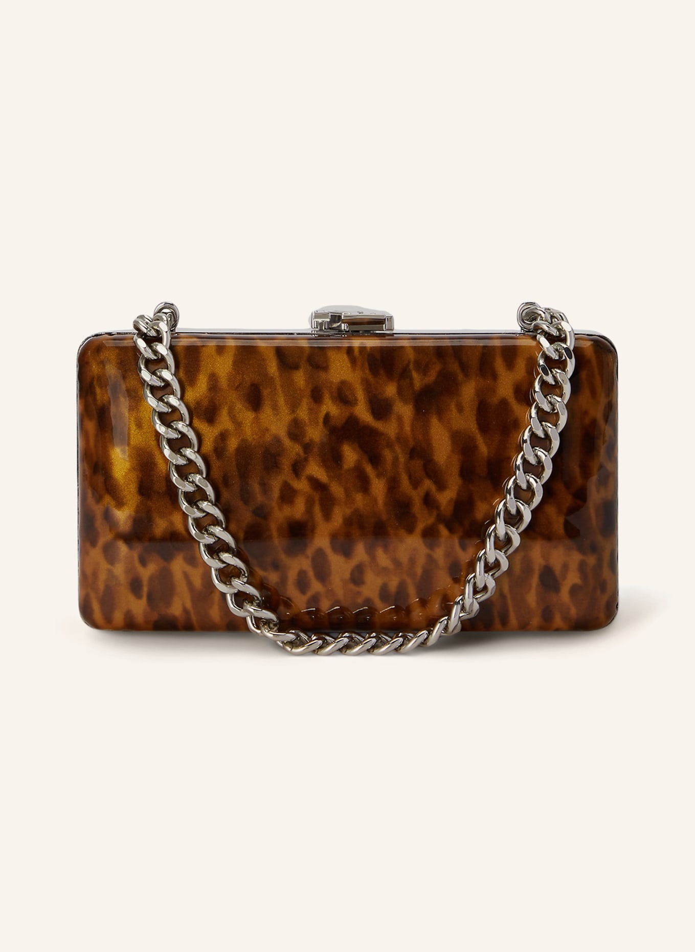 LAUREN RALPH LAUREN Kabelka FRANKI SMALL: VELBLOUDÍ / STŘÍBRNÁ / TMAVĚ HNĚDÁ