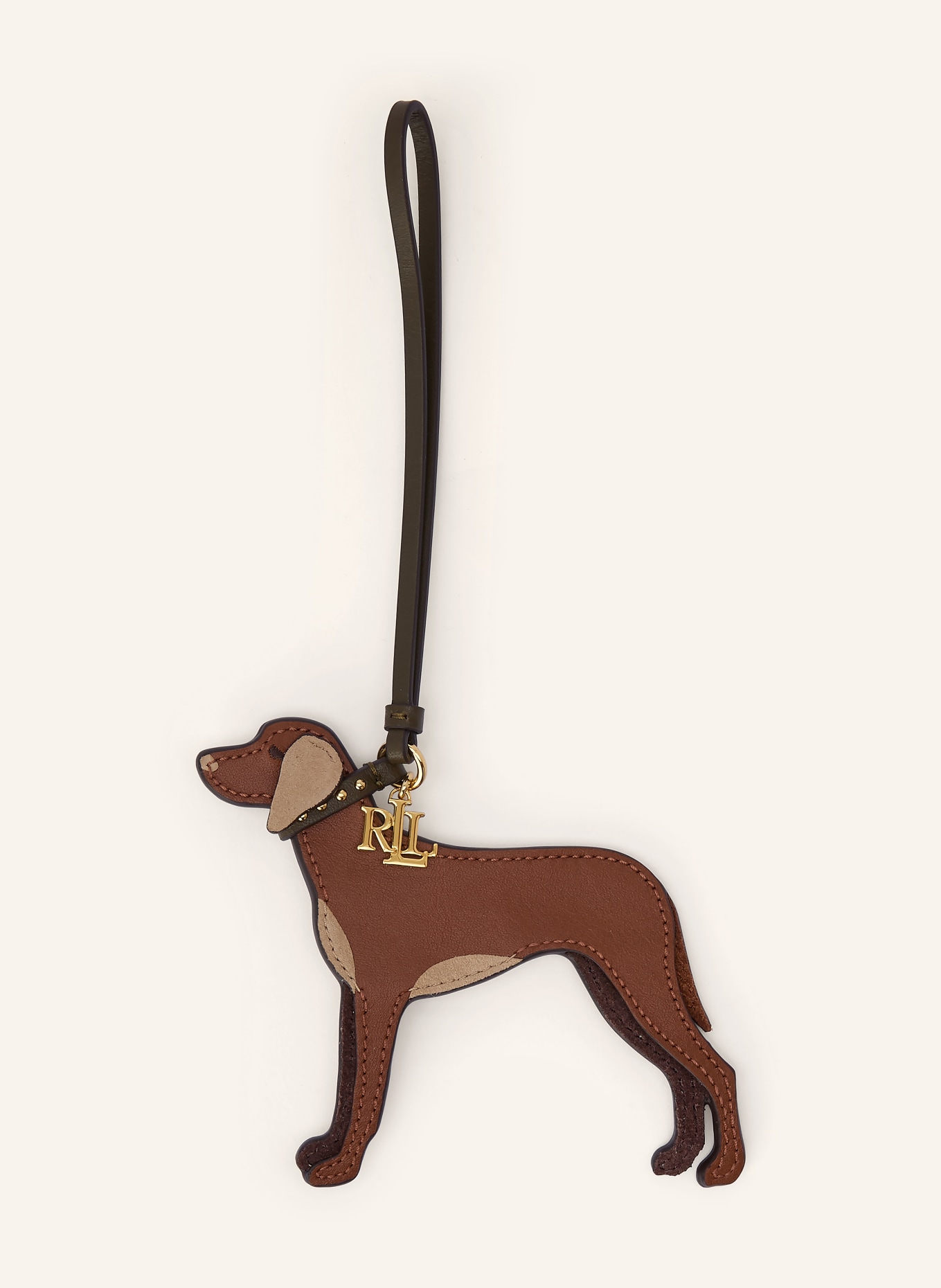 LAUREN RALPH LAUREN Breloque de sac: MARRON / OR / GROEN