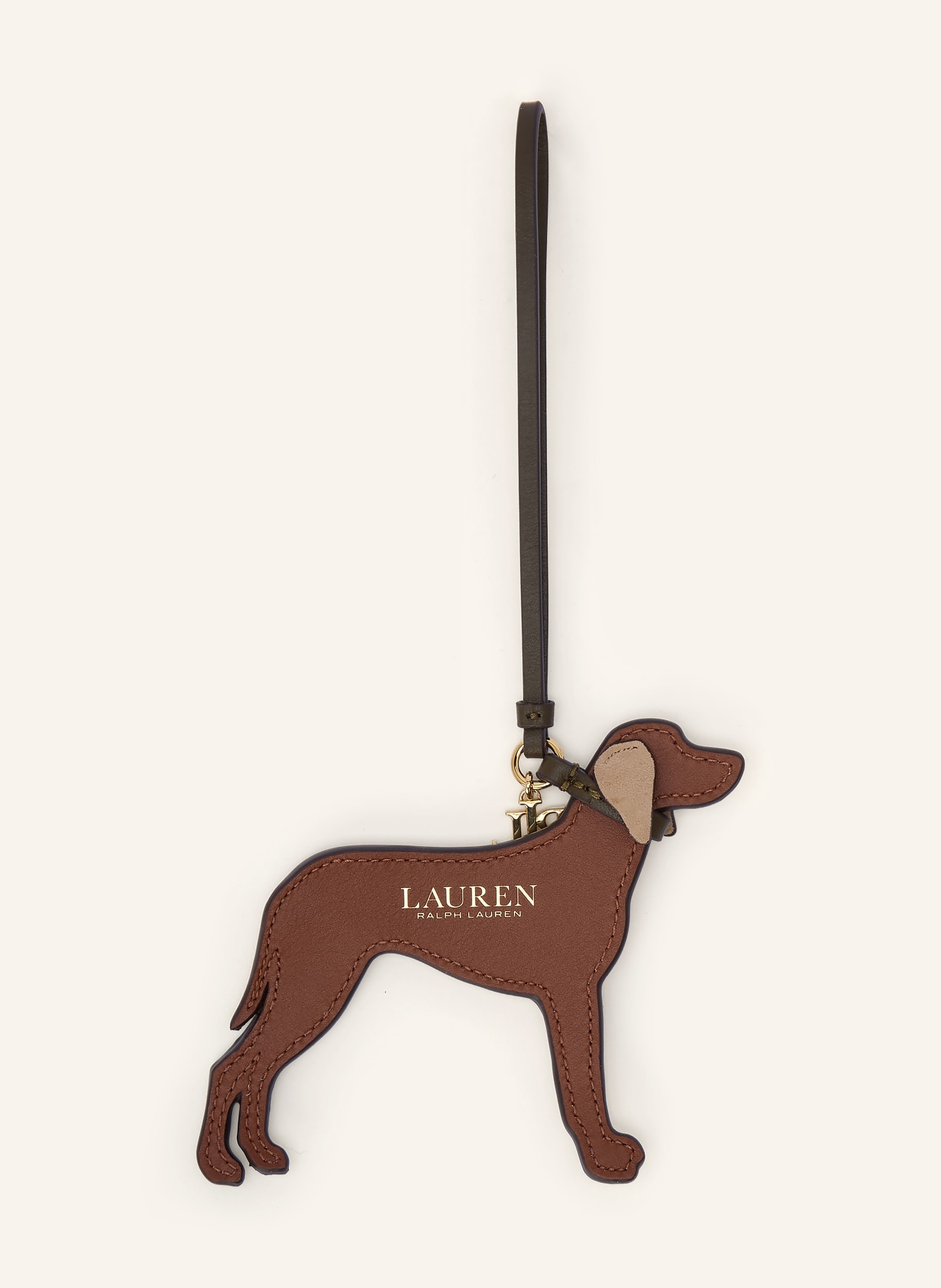 LAUREN RALPH LAUREN Breloque de sac: MARRON / OR / GROEN