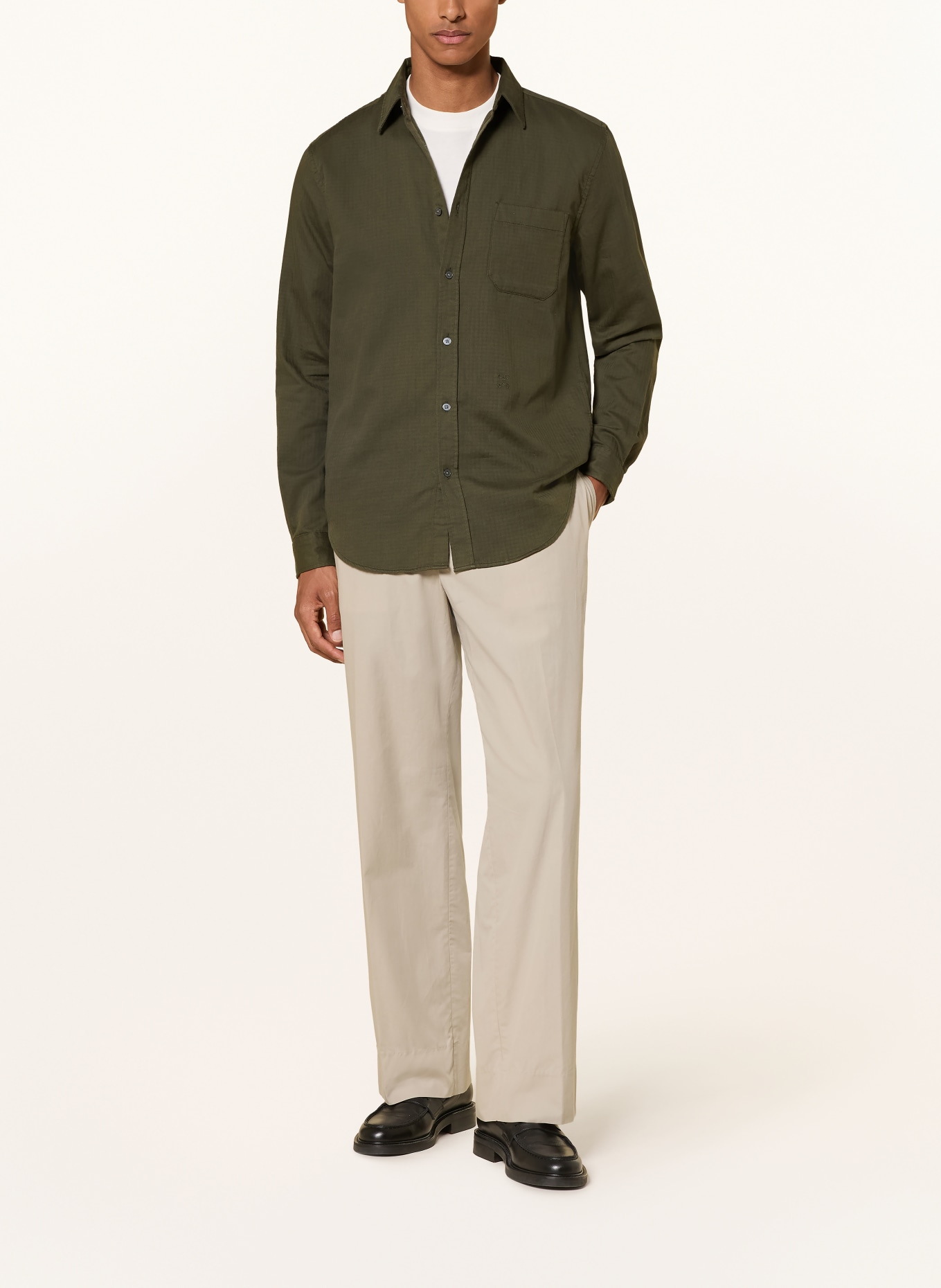 CLOSED Chemise coupe classique: OLIVE