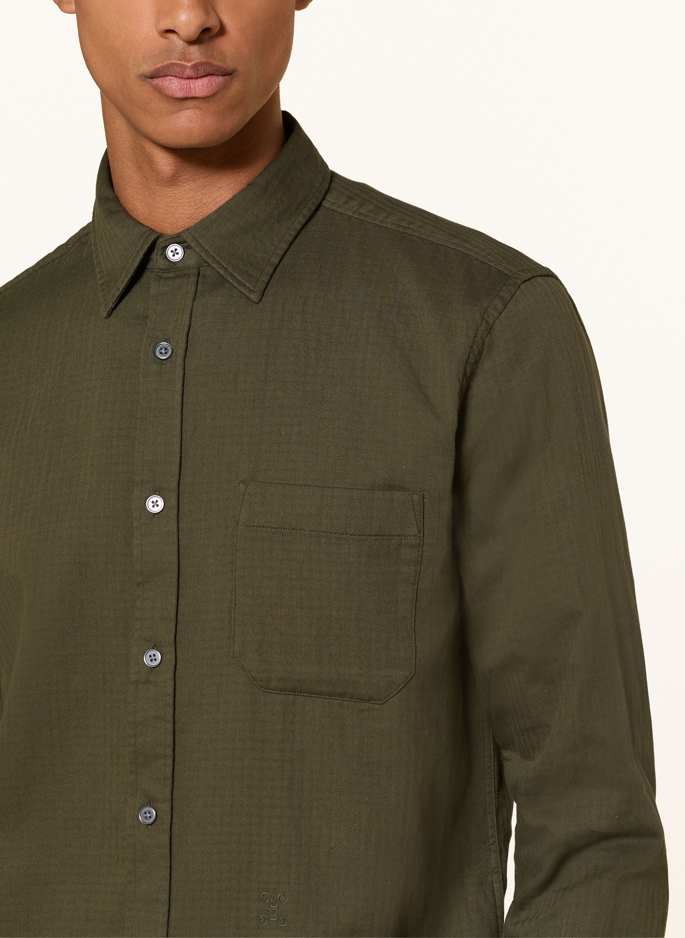 CLOSED Chemise coupe classique: OLIVE