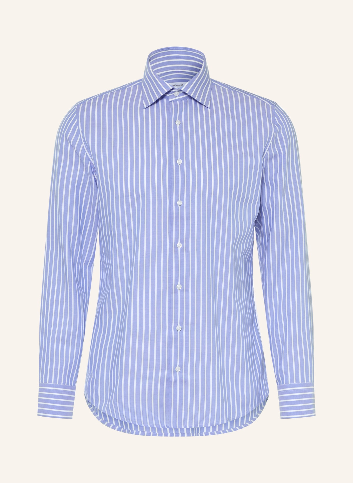 seidensticker Overhemd, slim fit: BLAUW / WIT