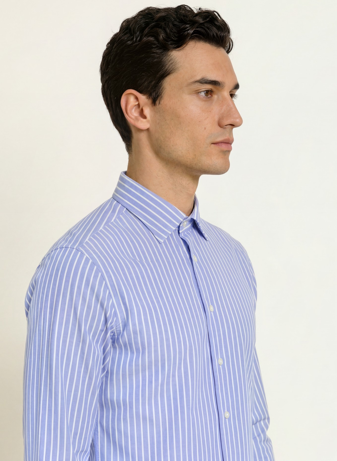 seidensticker Overhemd, slim fit: BLAUW / WIT