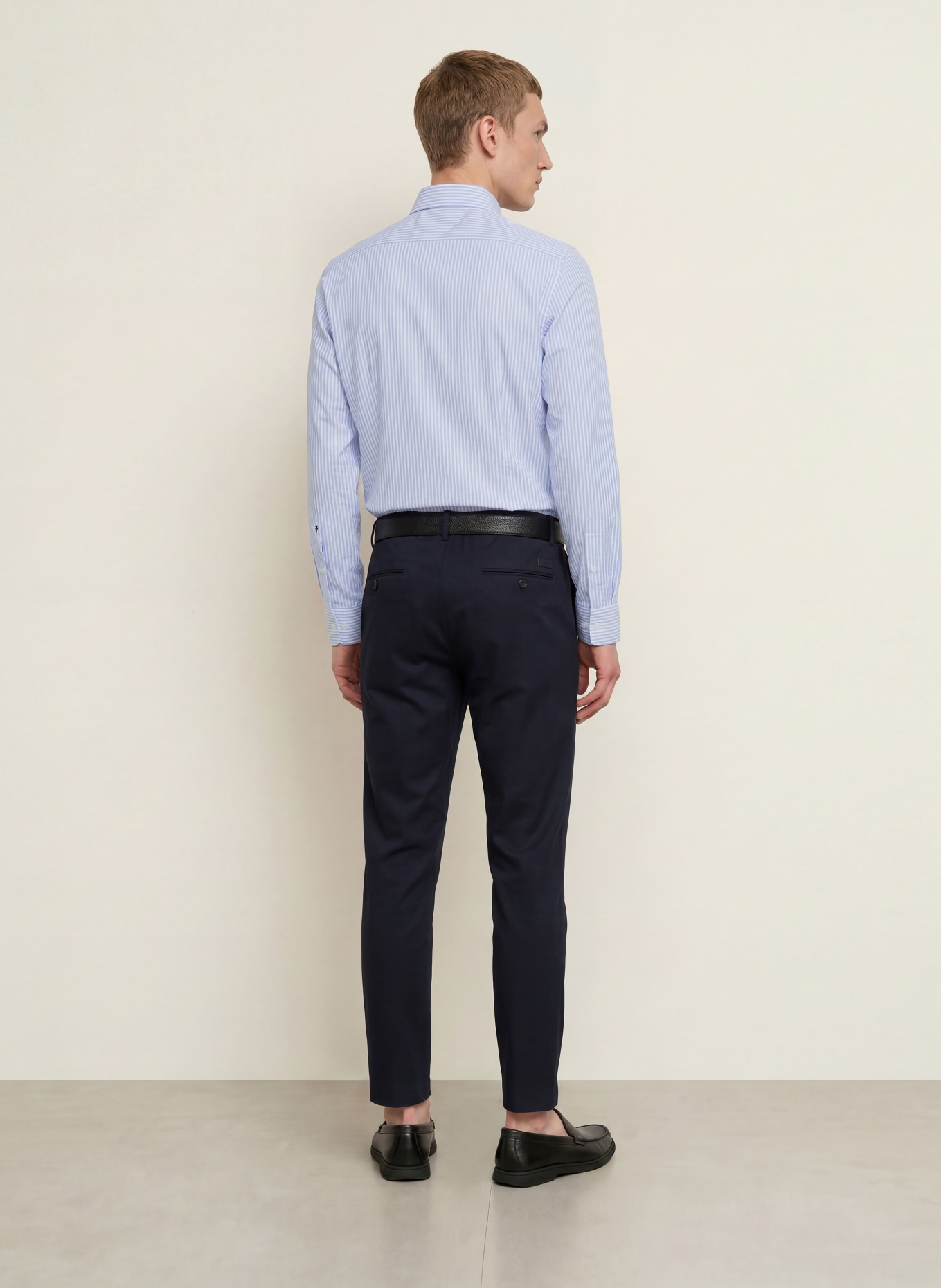 seidensticker Overhemd, slim fit: LICHTBLAUW / WIT