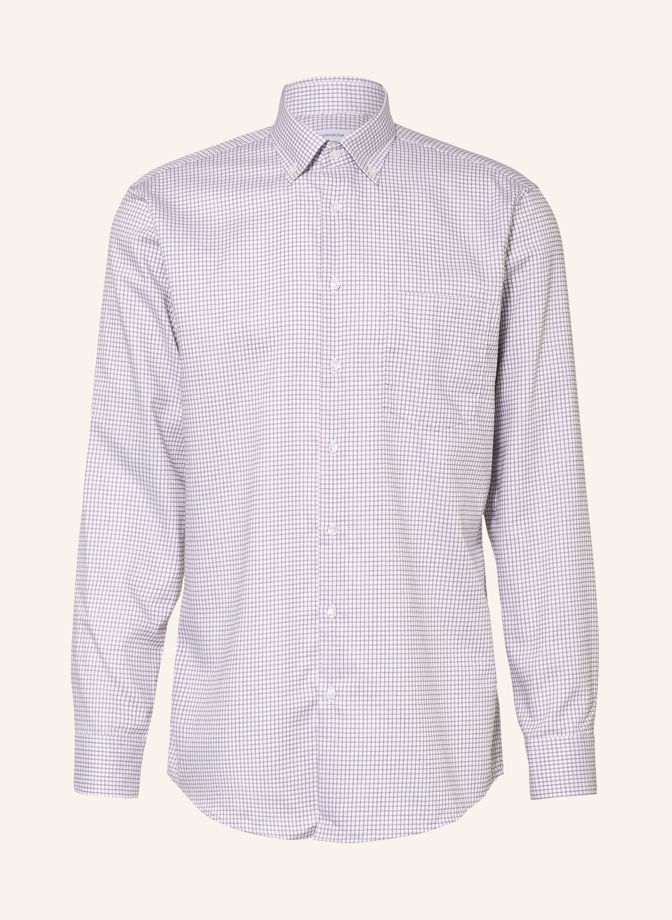 seidensticker Hemd Regular Fit: DUNKELROT / WEISS