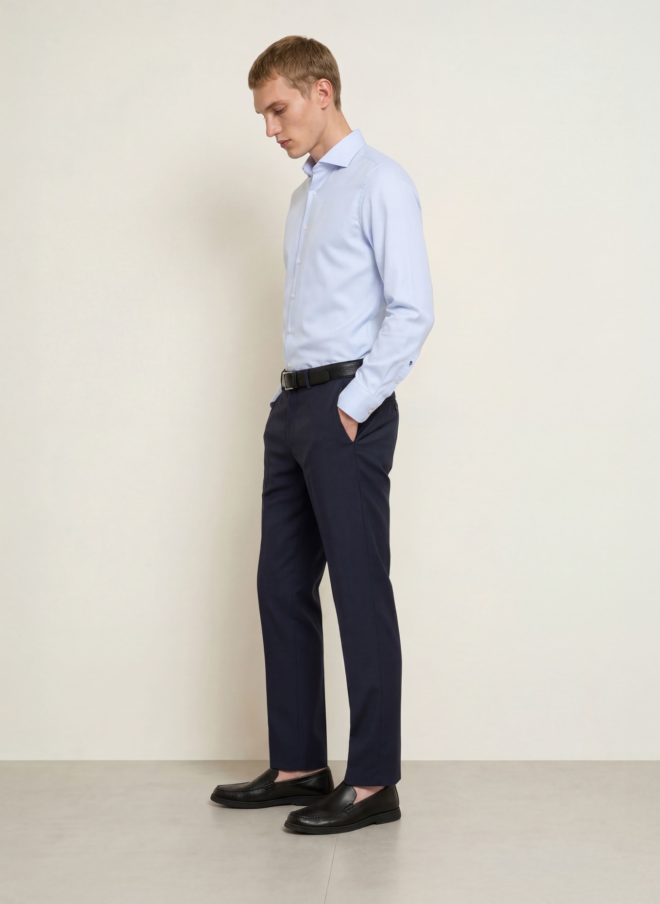 seidensticker Overhemd, slim fit: LICHTBLAUW