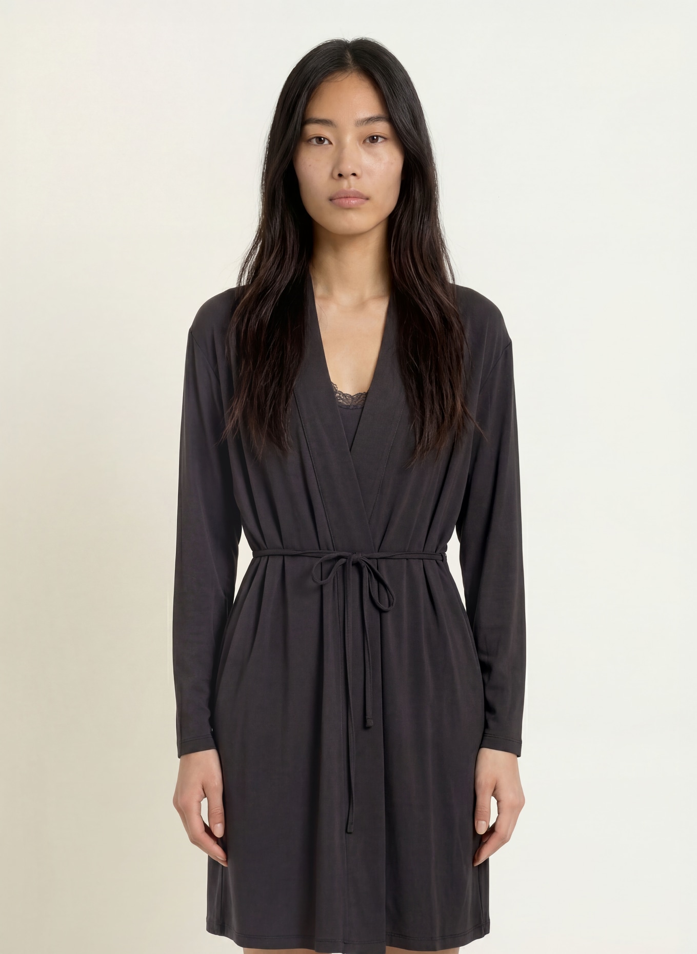 darling harbour Unisex-Morgenmantel: BLACK