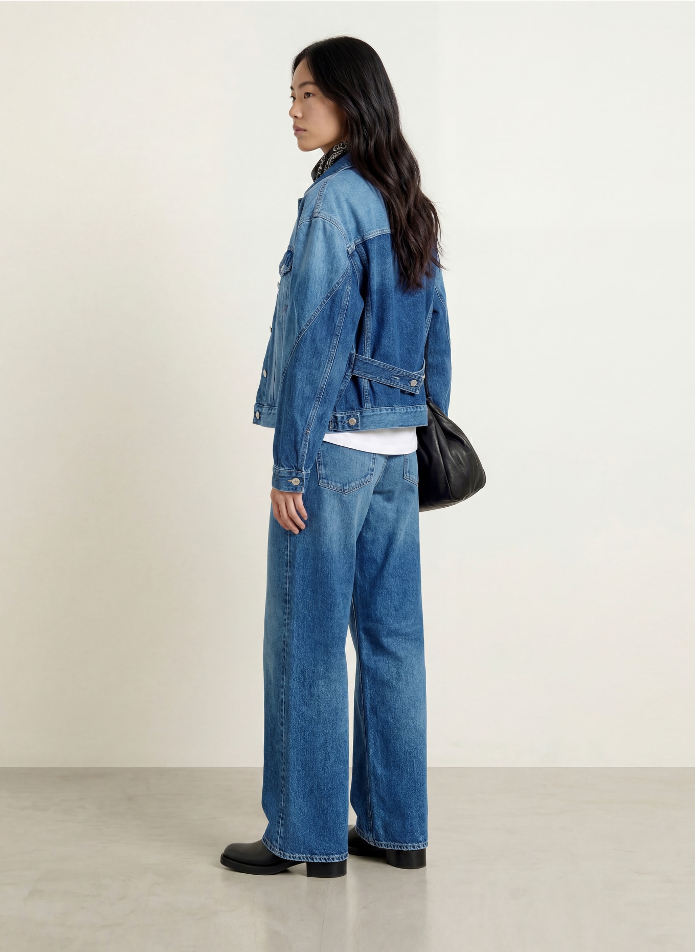 REPLAY Wide Leg Jeans NARJA: C009 MEDIUM BLUE