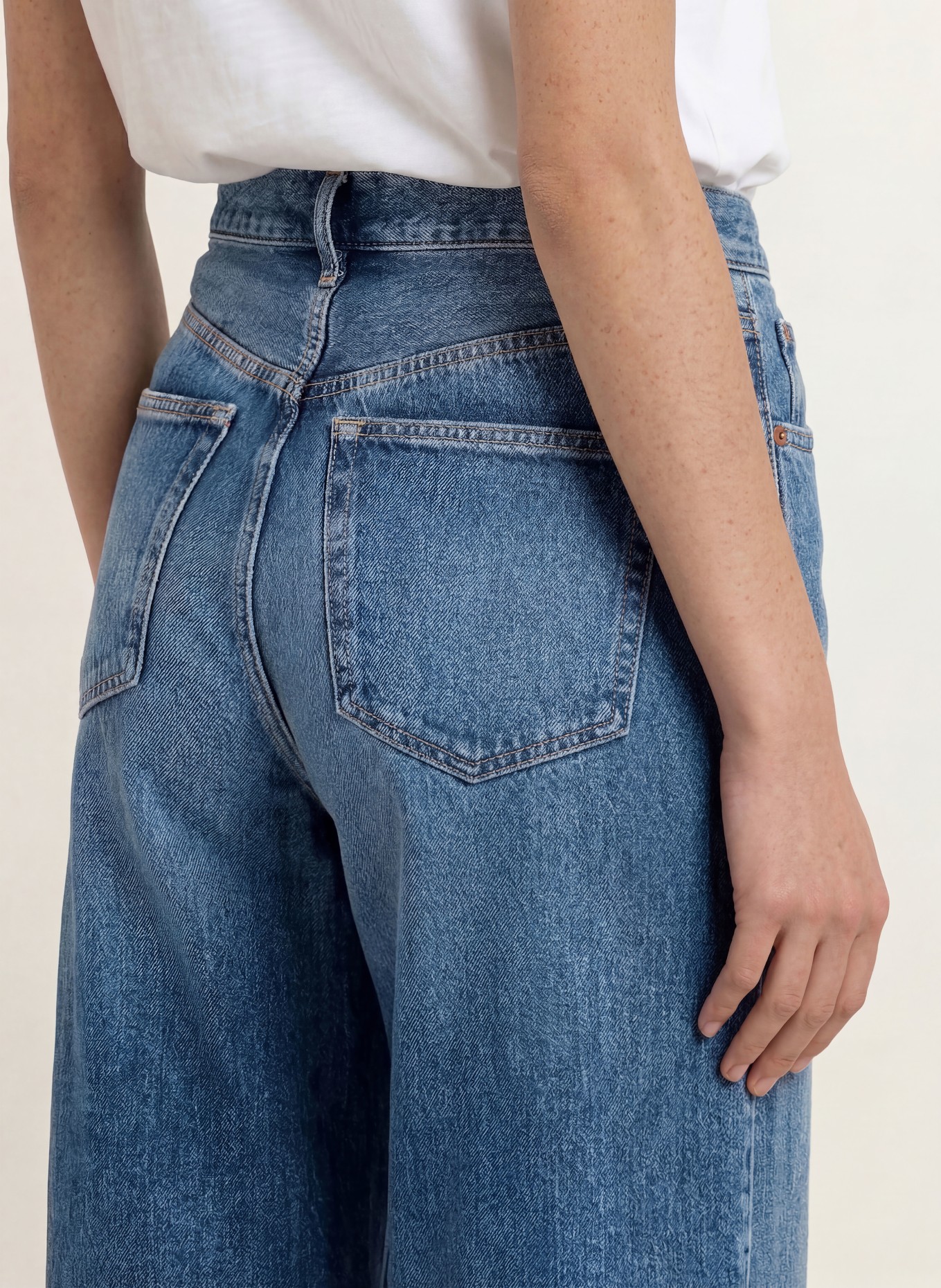 REPLAY Wide Leg Jeans NARJA: C009 MEDIUM BLUE