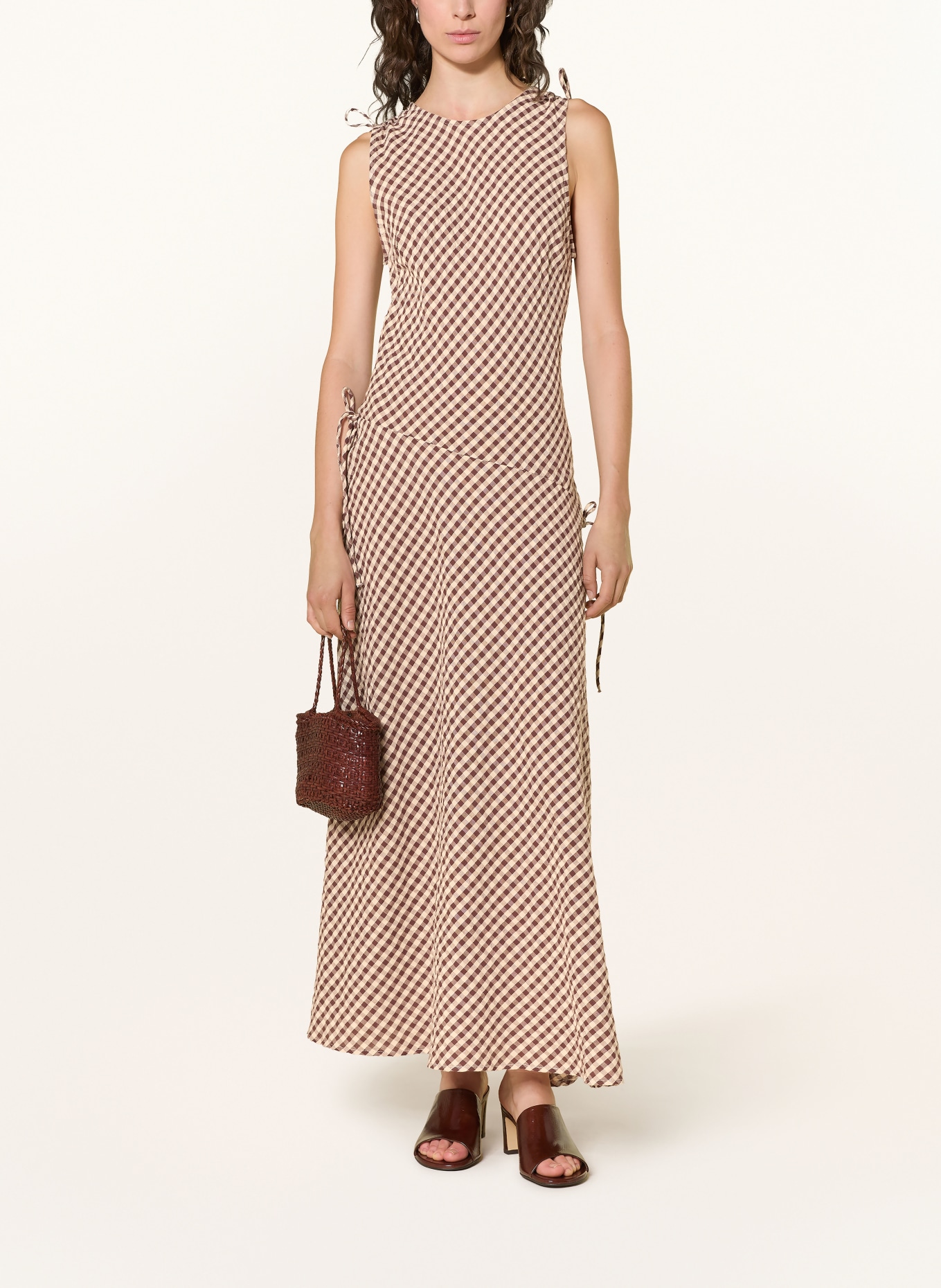 NEO NOIR Kleid SAXTON: BRAUN / HELLBRAUN / BEIGE