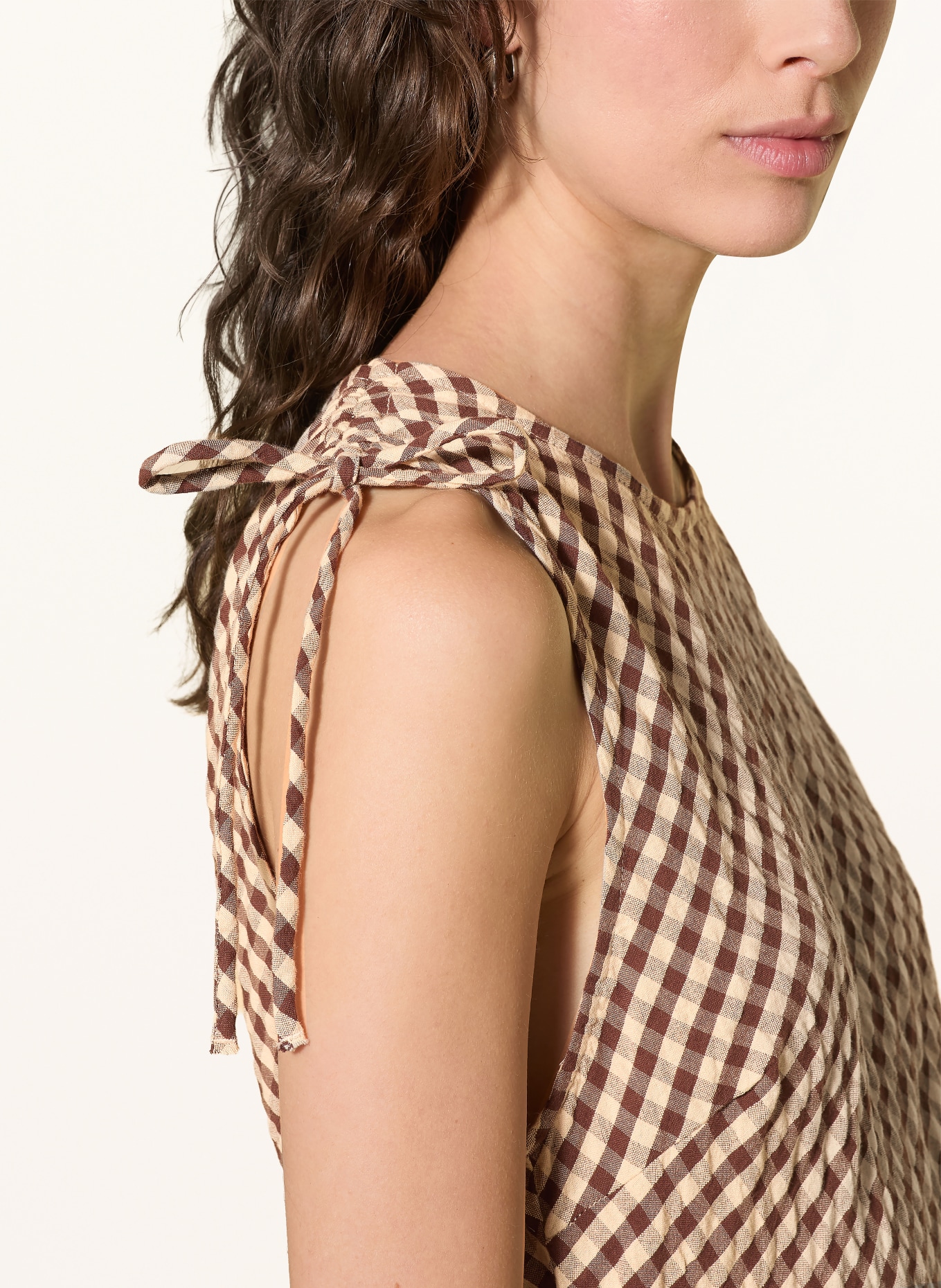 NEO NOIR Kleid SAXTON: BRAUN / HELLBRAUN / BEIGE
