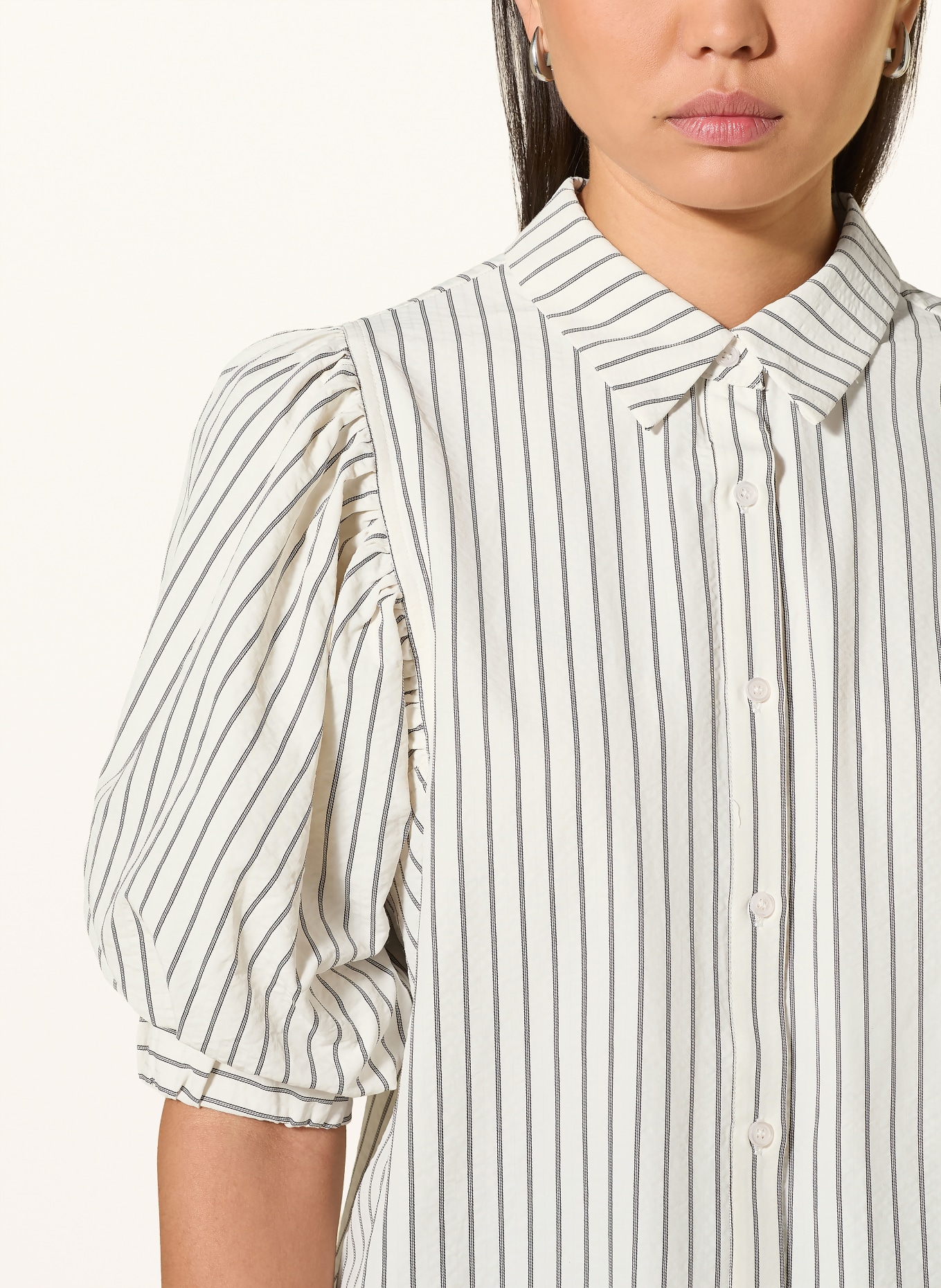 NEO NOIR ETTA Shirt blouse: CREAM / BLACK