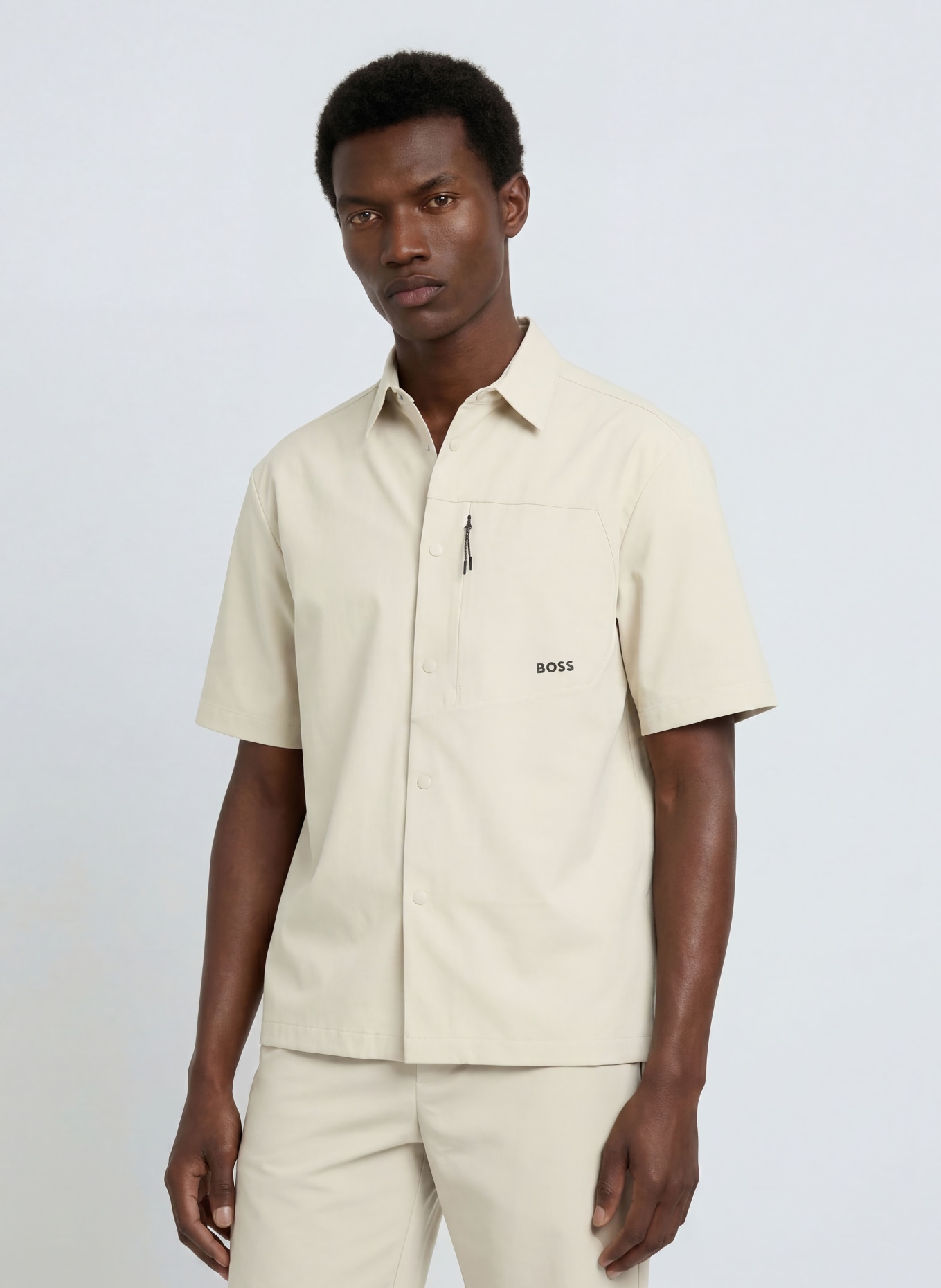 BOSS Chemise NETWORK Comfort Fit: BEIGE