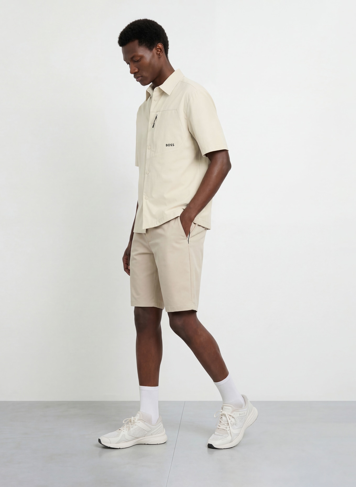BOSS Chemise NETWORK Comfort Fit: BEIGE
