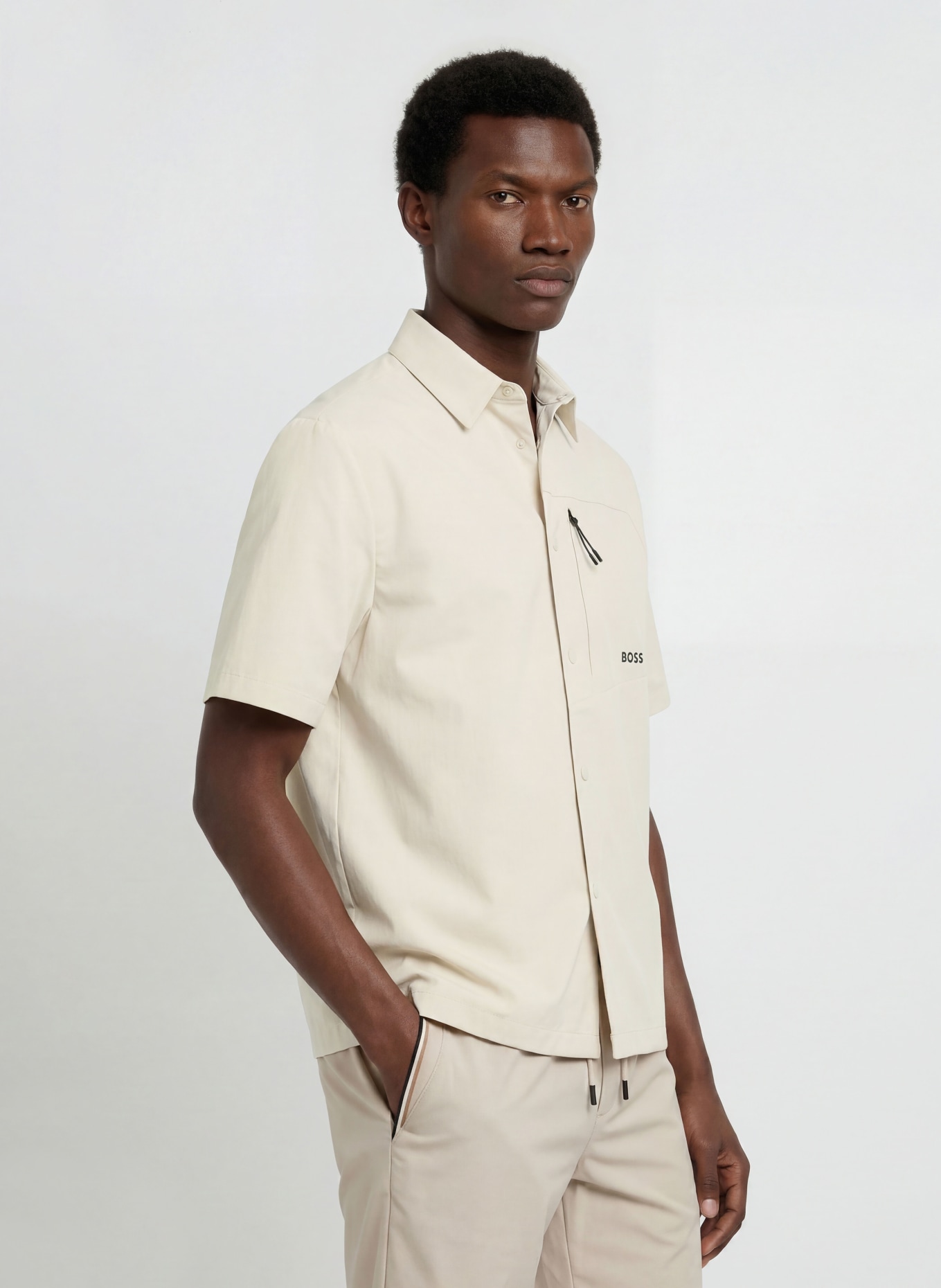 BOSS Chemise NETWORK Comfort Fit: BEIGE