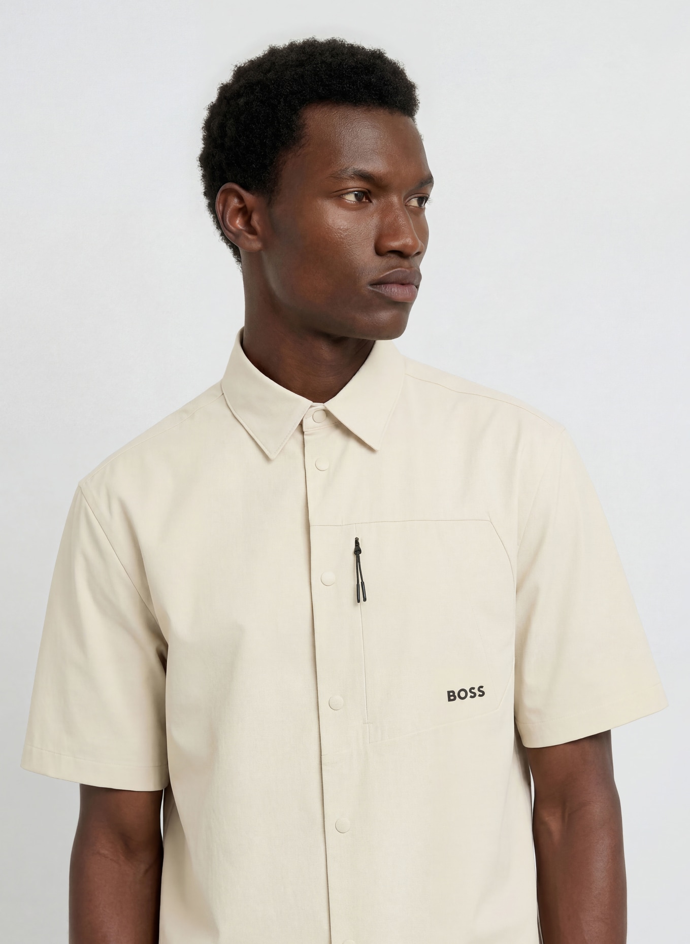 BOSS Chemise NETWORK Comfort Fit: BEIGE