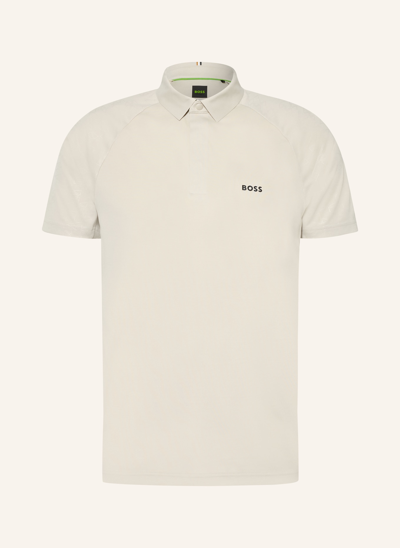 BOSS GOC Regular Fit Performance Polo Shirt: GRAY