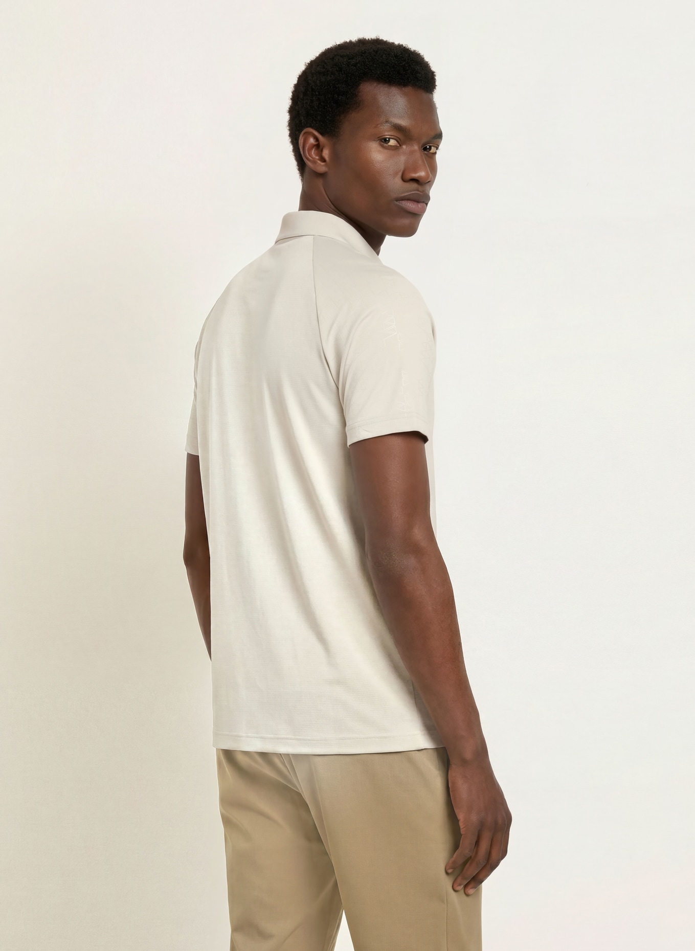 BOSS GOC Regular Fit Performance Polo Shirt: GRAY