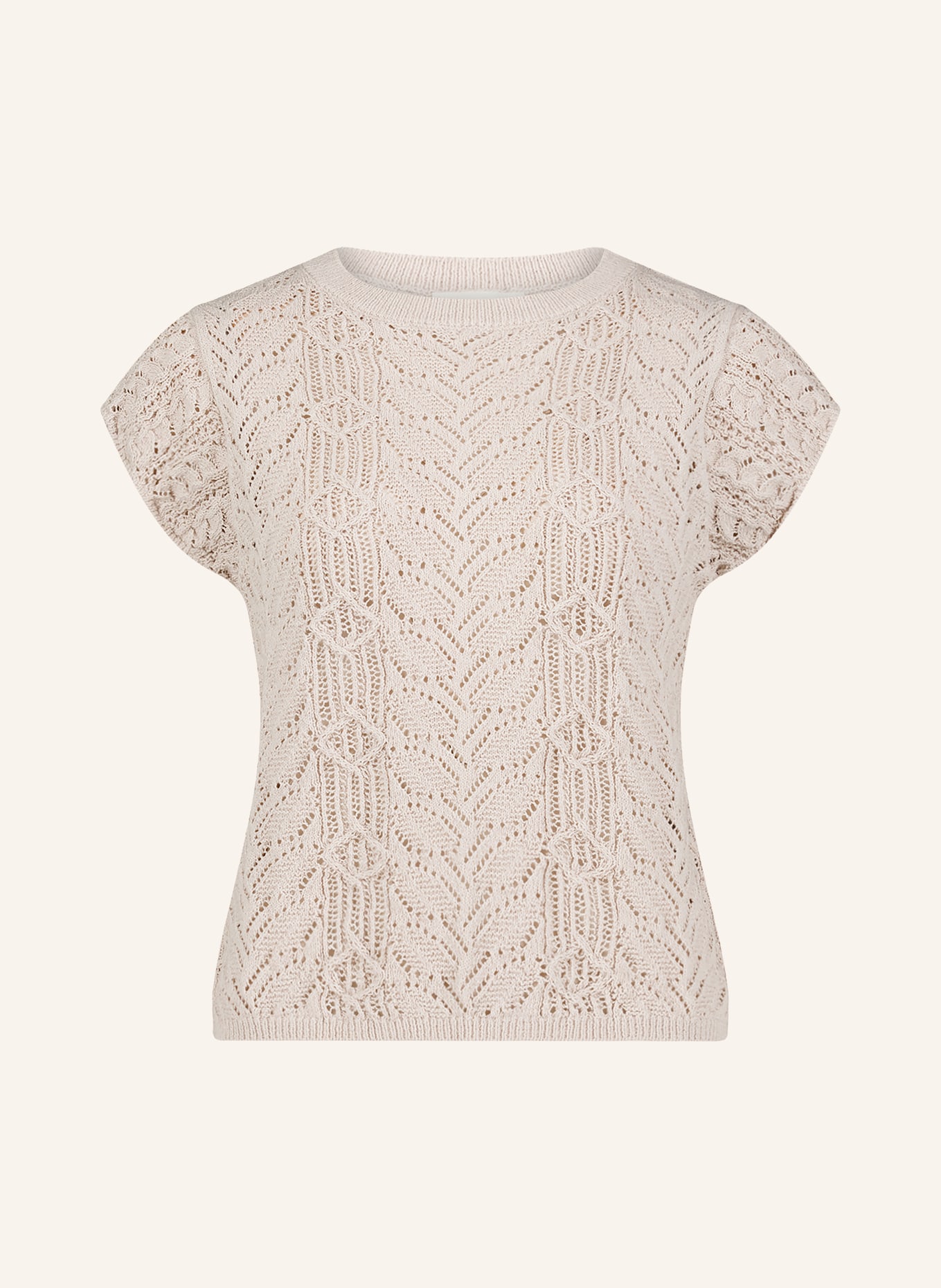 CARTOON Gebreid shirt: BEIGE